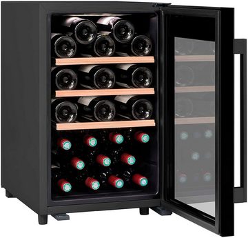 CLIMADIFF Weinkühlschrank CS31B1, Glastür, 31 Flaschen, 60L, Flaschenkühlschrank Kühlschrank, für 31 Standardflaschen á 0,75l,Design Weinkühler, Getränkekühlschrank 62x40x54cm Weinschrank