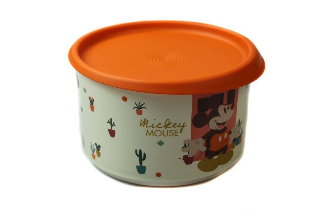 Tupperware Vorratsdose Bingo 940 ml Mickey Mouse Disney orange + SPÜLTUCH