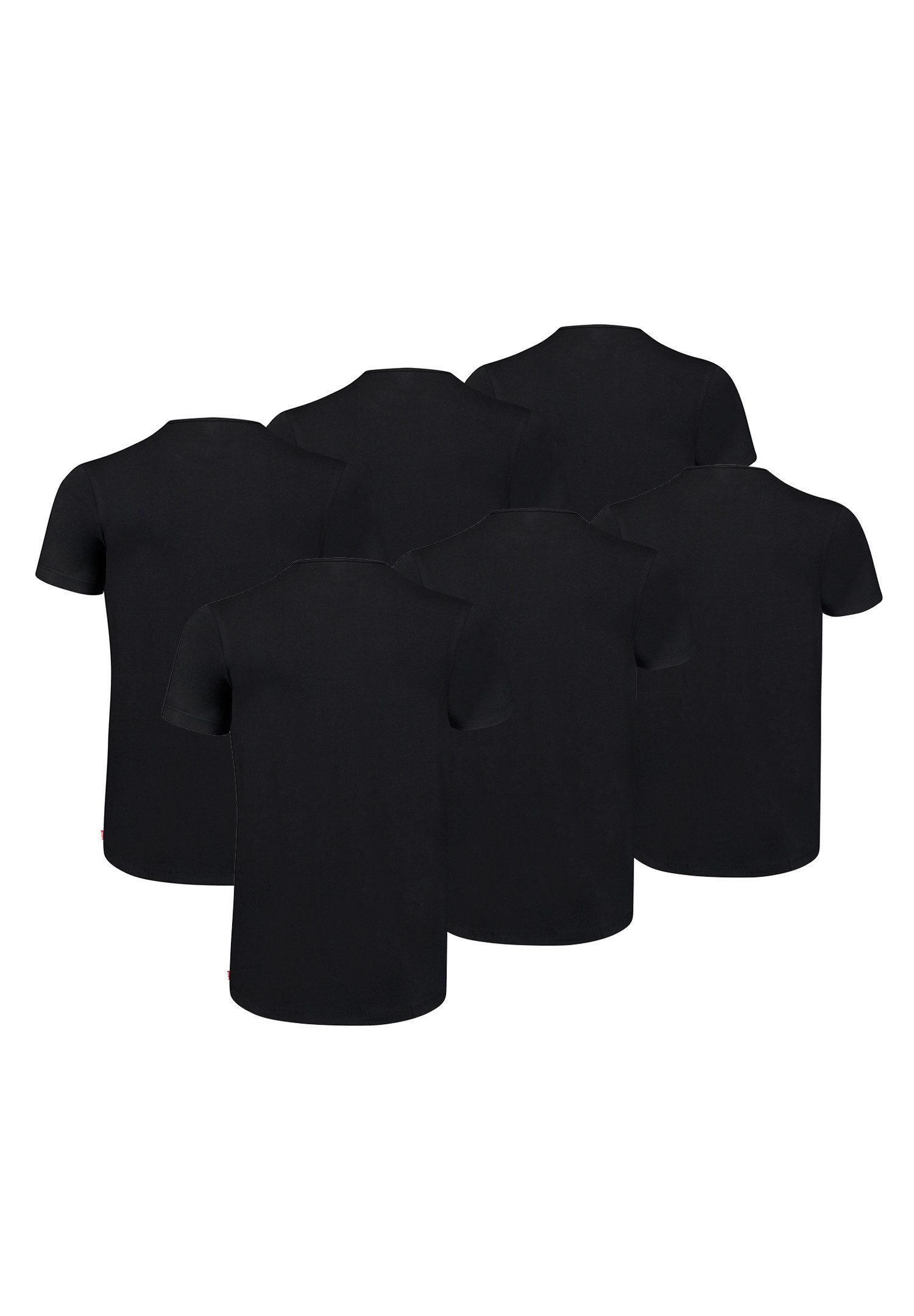 Levi's® Poloshirt LEVIS MEN SOLID CREW 6P ECOM (Packung, 6-tlg., 6er-Pack)
