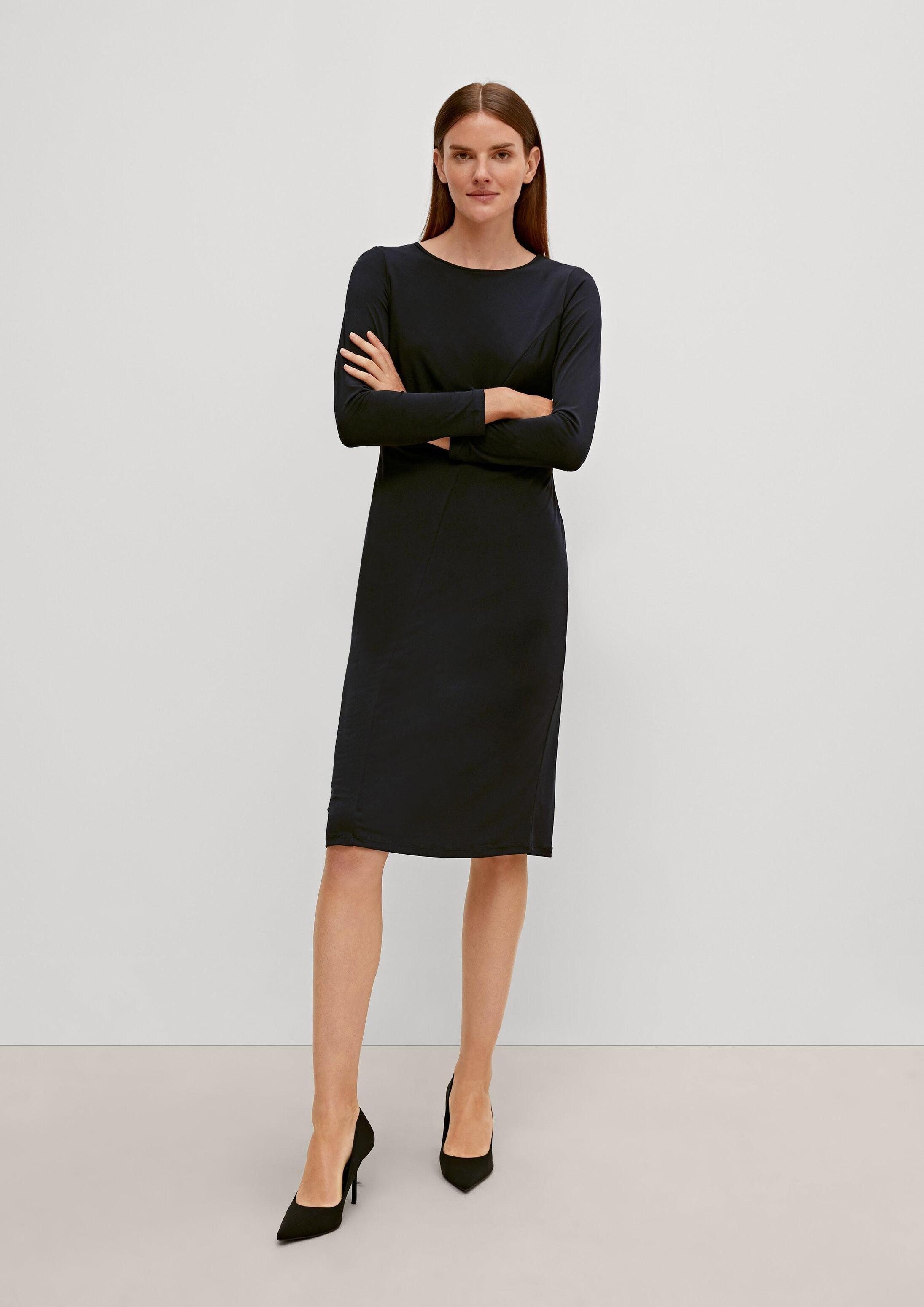 comma Maxikleid Kleid Jerseykleid mit Raffung