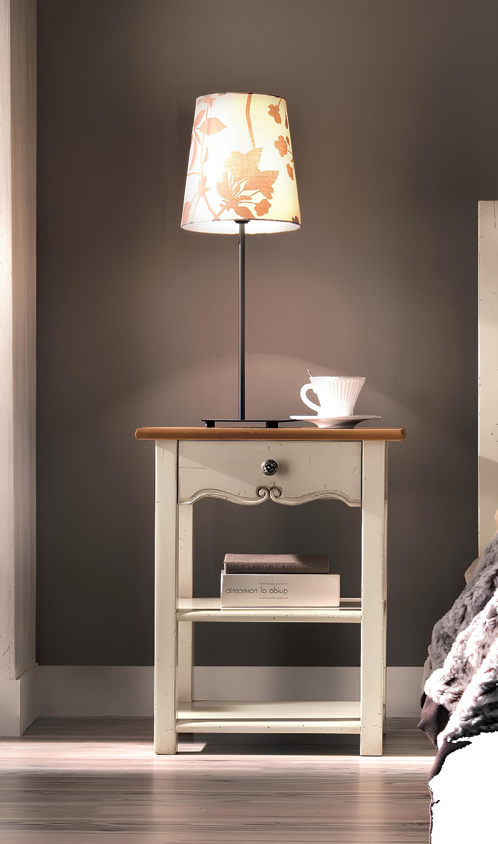 Xlmoebel Nachttisch Praktische Nachtkonsole mit Stauraum und zeitlosem Design (1-St., Nachttisch), Hergestellt in Europa