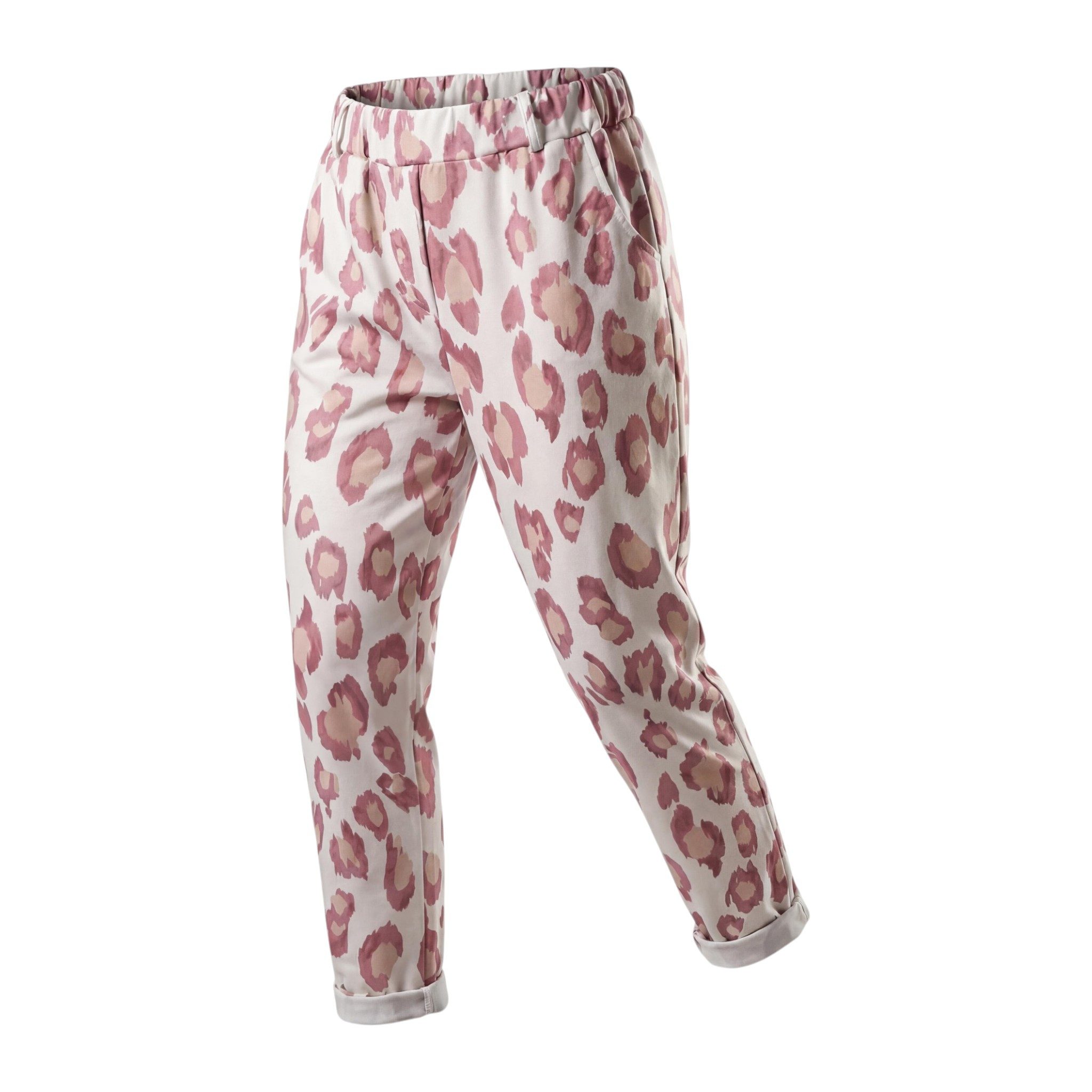 OriginalYou Schlupfhose Loungehose Damen Leo Look Freizeithose mit Stretch passend für 40 bis 44, geeignet für eine Körpergröße bis 1,68m