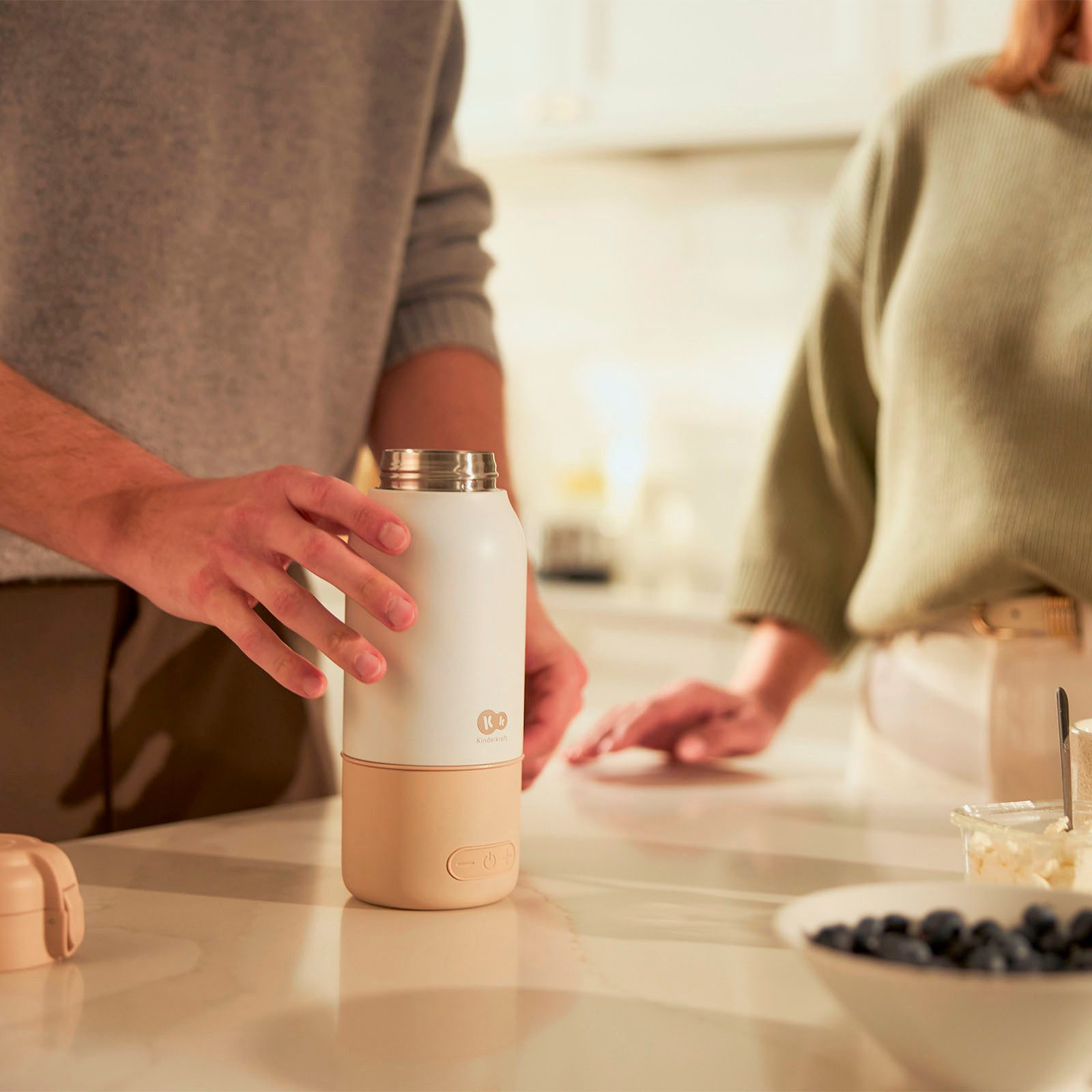 Kinderkraft Flaschenwärmer GAJA, Milchwärmer und Thermosflasche in einem – Bild 2 von 5