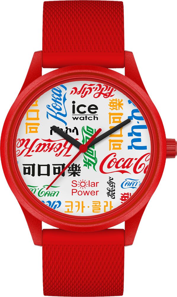 Solaruhr Ice-Watch COCA COLA solar power Team red