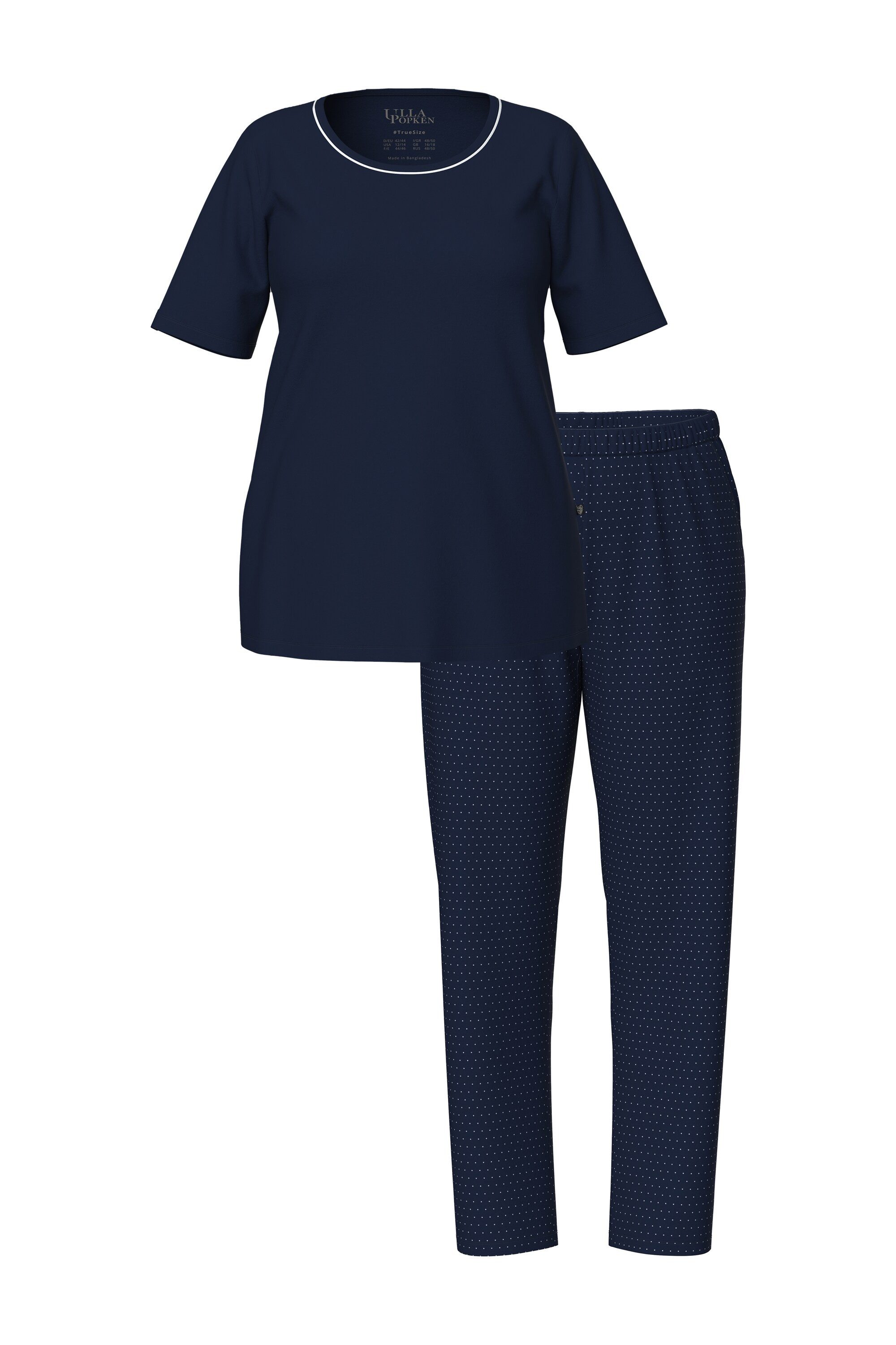Ulla Popken Pyjama Pyjama Zweiteiler Punkte günstig online kaufen