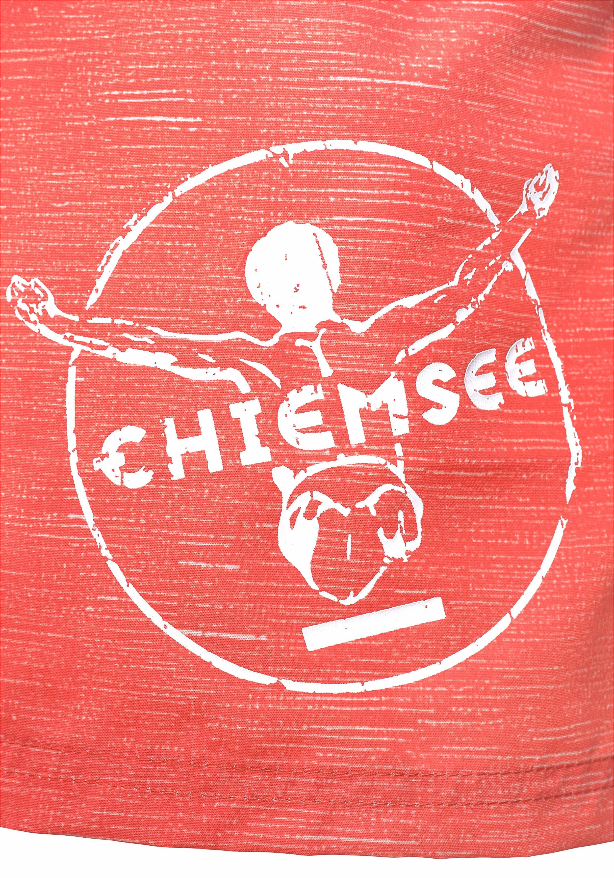 Chiemsee Badeshorts Melange mit Logodruck, seitliche Eingrifftaschen – Bild 4 von 5