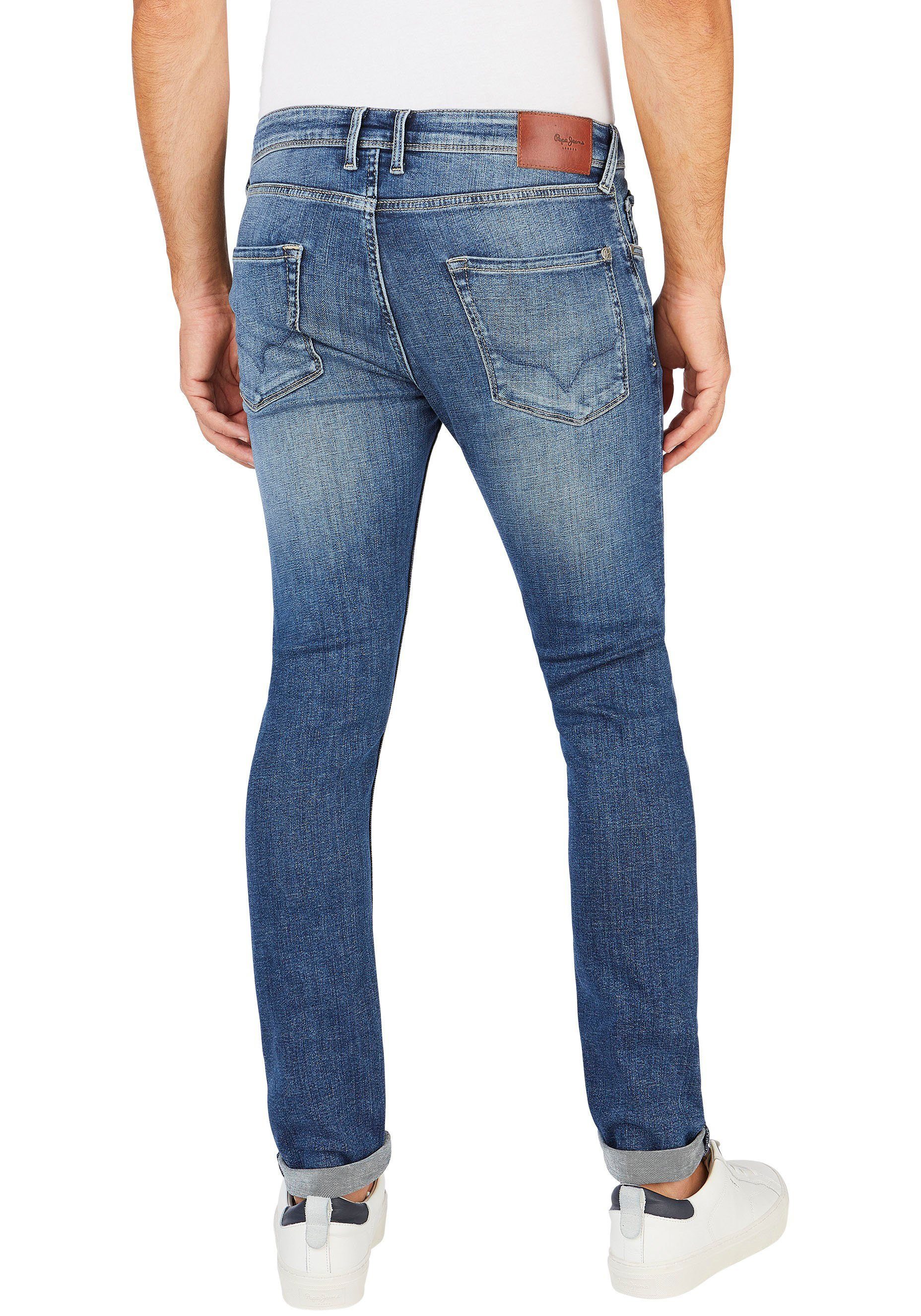 Pepe Jeans Slim-fit-Jeans FINSBURY Baumwoll-Stretch günstig online kaufen