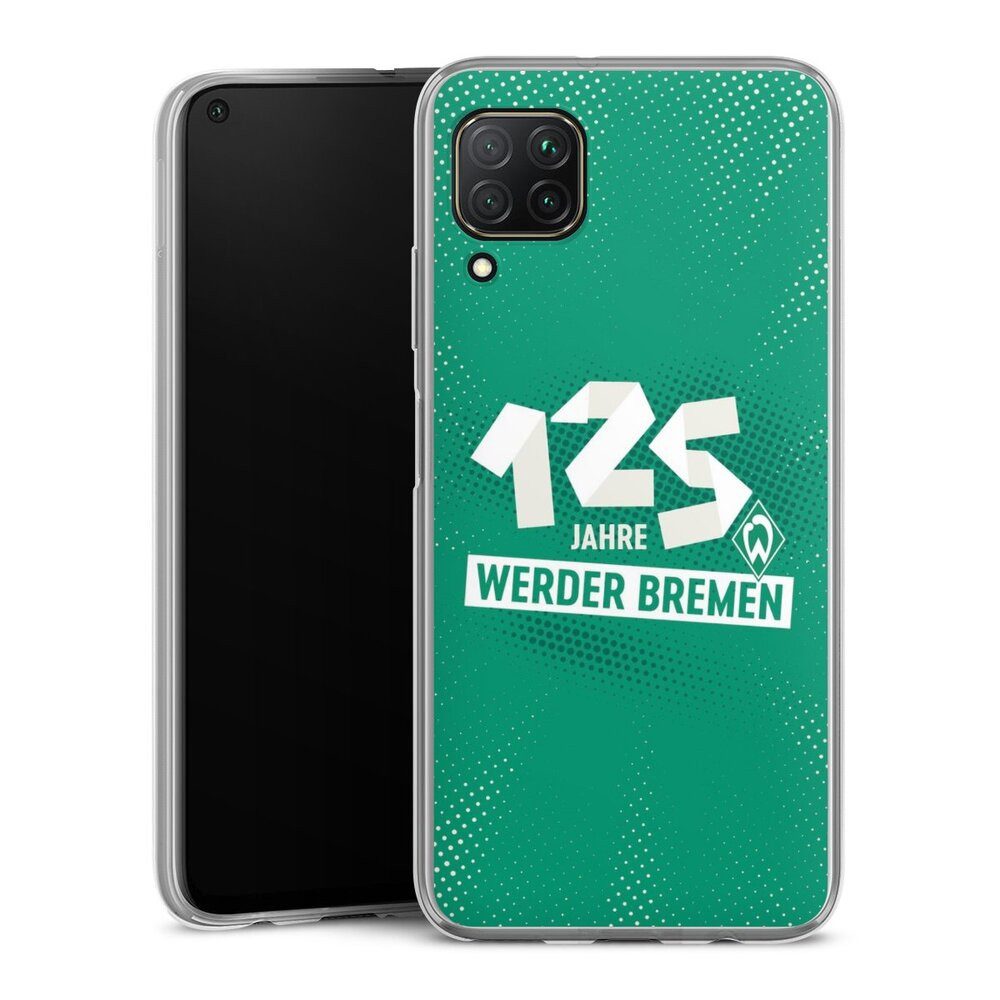 DeinDesign Handyhülle 125 Jahre Werder Bremen Offizielles Lizenzprodukt, Huawei P40 Lite Slim Case Silikon Hülle Ultra Dünn Schutzhülle