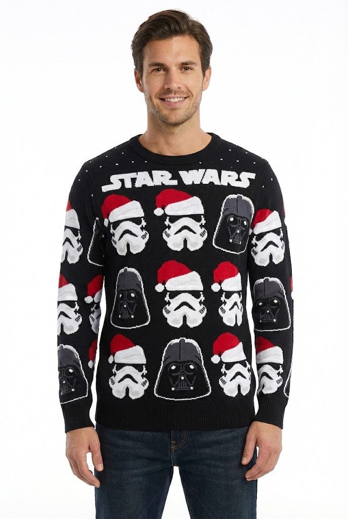 Disney Weihnachtspullover Star Wars Weihnachtspullover Darth Vader, Stormtr günstig online kaufen