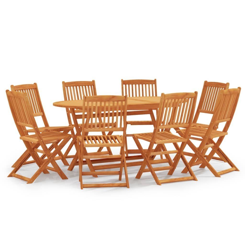 DOTMALL GartenEssgruppe Loungeset,(9tlg), 8 Stühle mit ausziehbarem