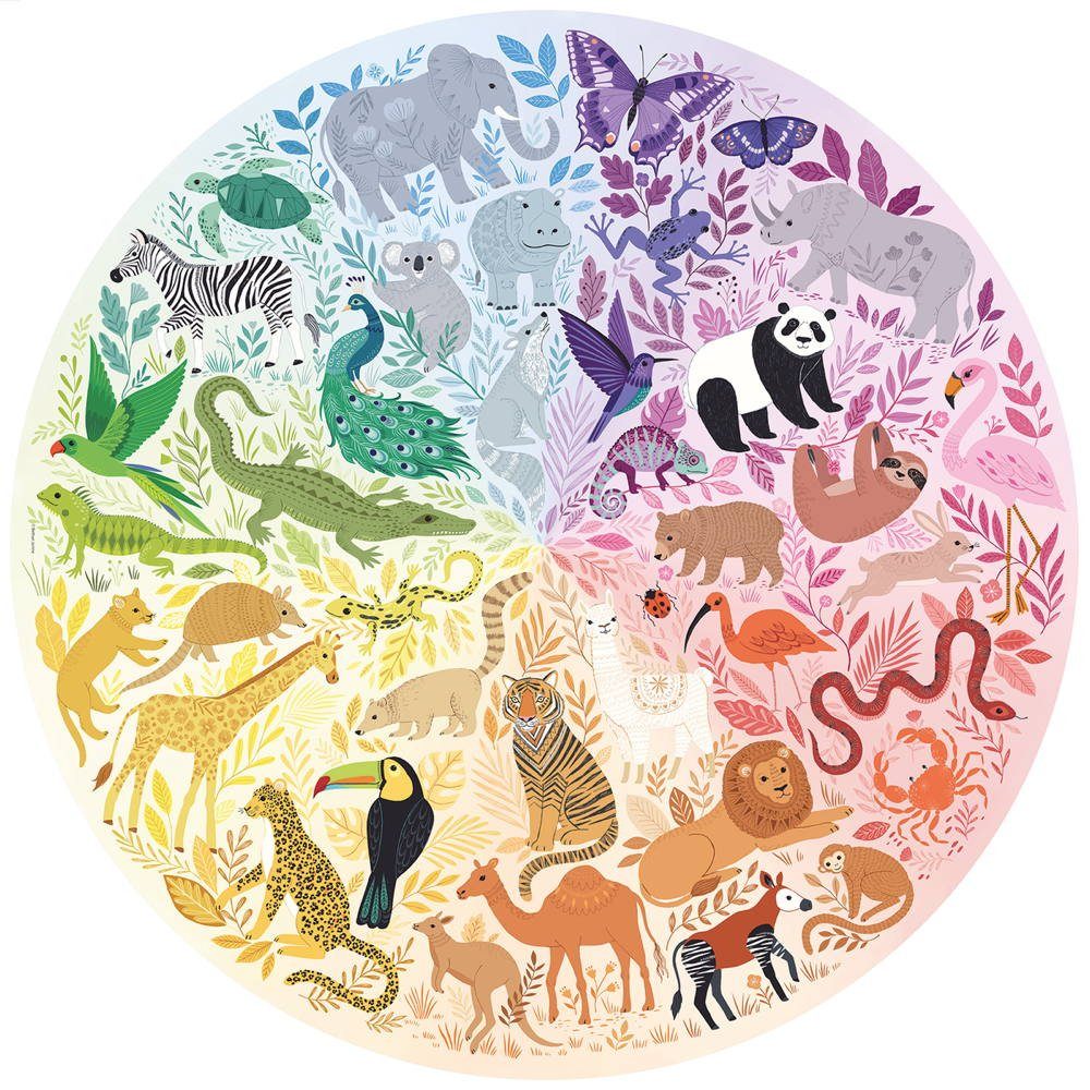 Ravensburger Puzzle 500 Teile Ravensburger Puzzle Circle of Colors Animals 17172, 500 Puzzleteile