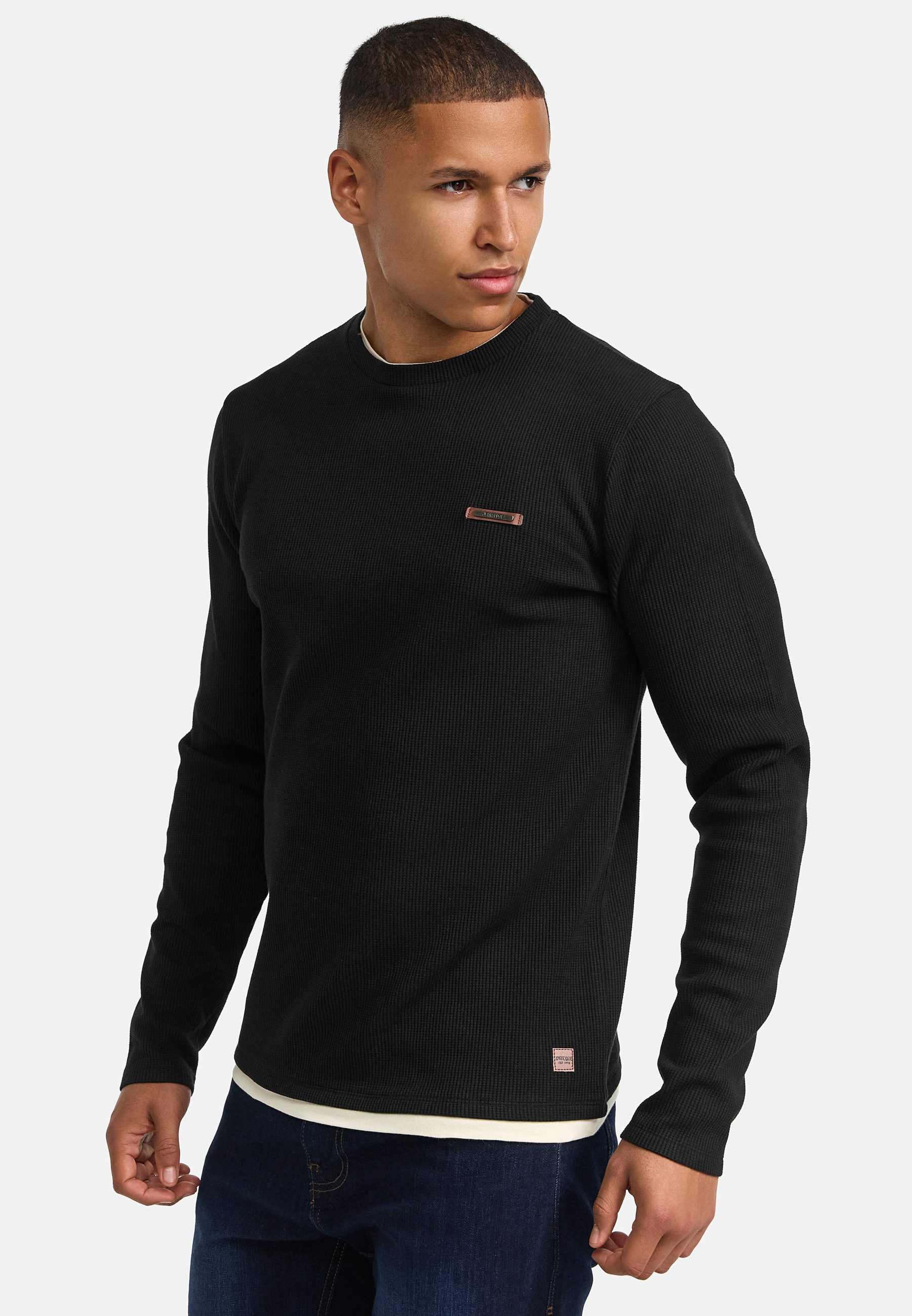 INDICODE Langarmshirt Herren INSigfinn Shirt Langarm Herrenshirt Langarmshirt aus Baumwollmix – Bild 3 von 5