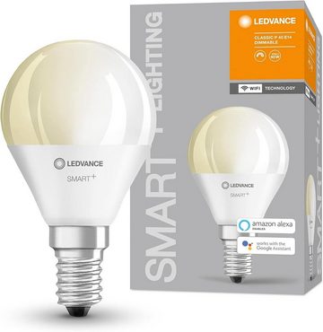 Ledvance LED-Leuchtmittel LEDVANCE Smart LED Leuchtmittel mit WIFI, E14, Warmweiß, SMART-Dimmbar