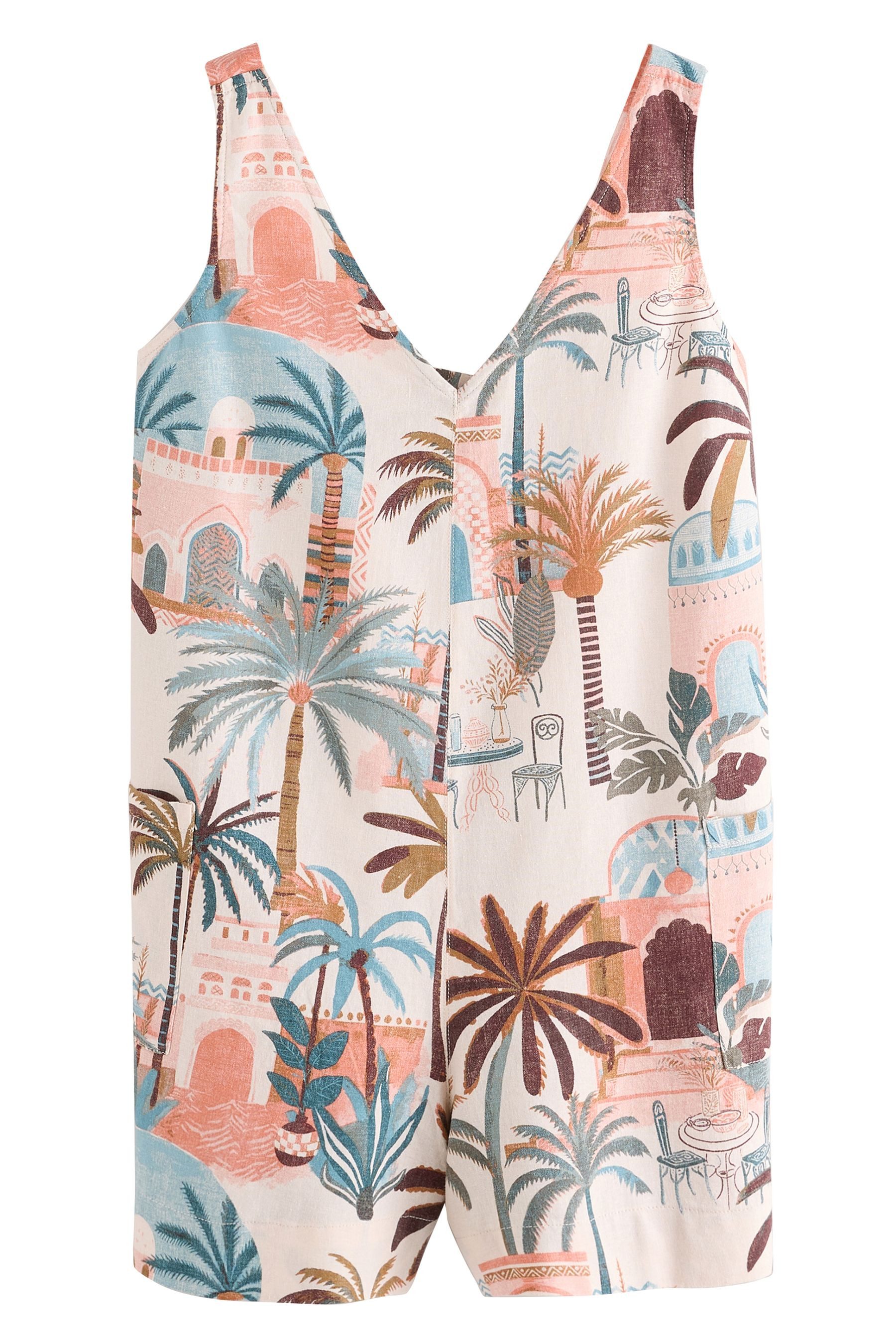 Next Playsuit Overall aus einer Leinenmischung günstig online kaufen