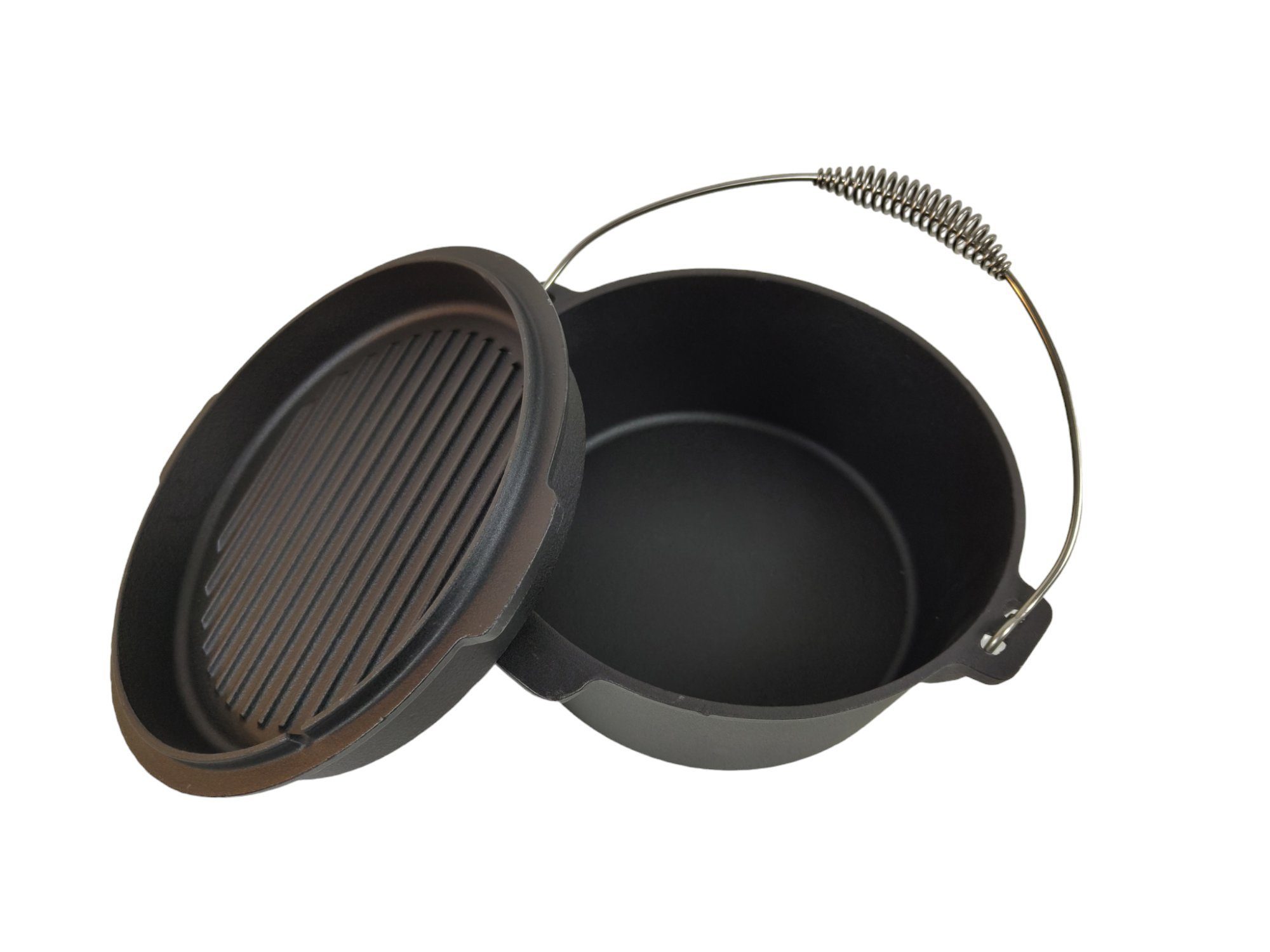 sesua Feuertopf Dutch Oven Gusseisen 25x10cm 4,3 Liter Feuertopf, Gusseisen (1-tlg)