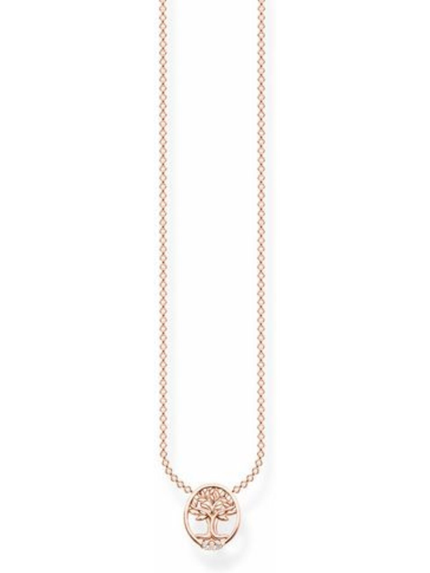 THOMAS SABO Silberkette Thomas Sabo Damen-Kette 925er Silber Zirkonia, Charming