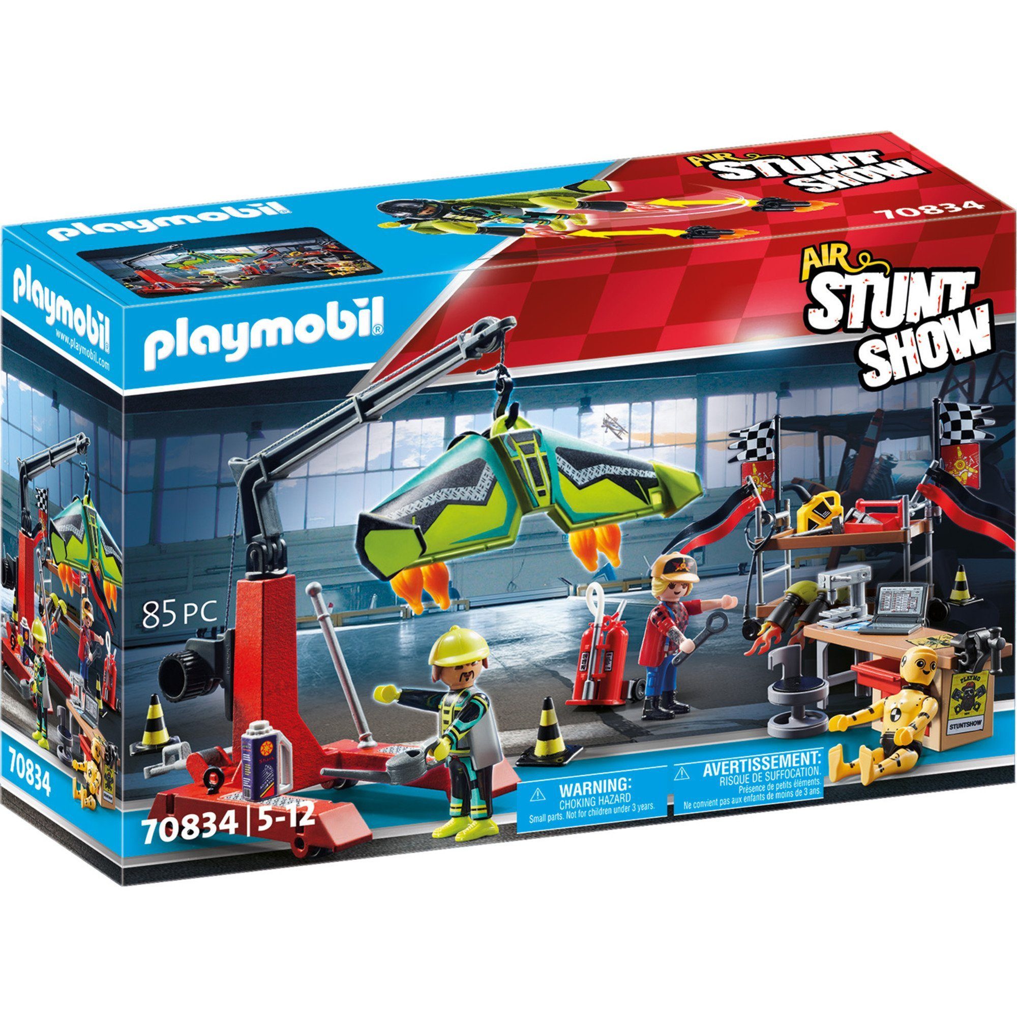 Playmobil® PLAYMOBIL Air Stuntshow Servicestation Magnetspielbausteine, (1 St)