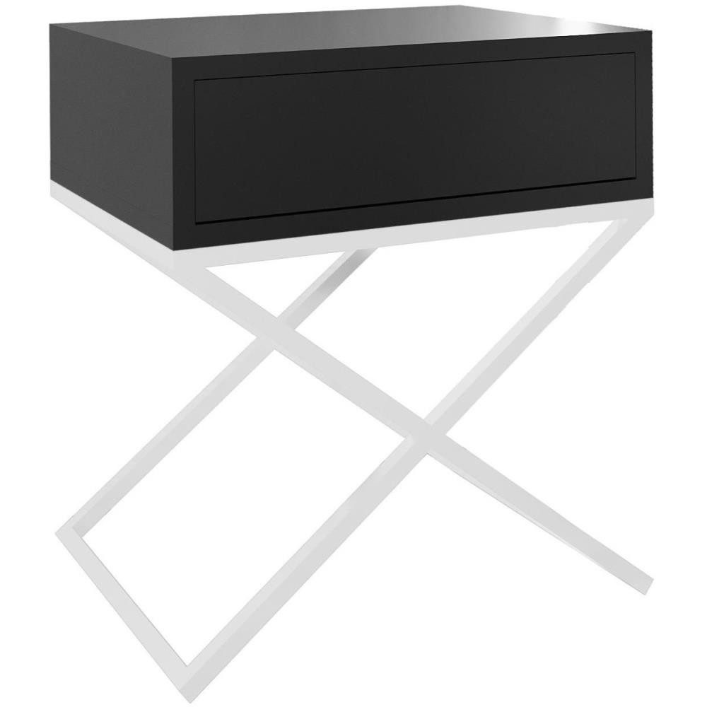 Beautysofa Nachttisch Max (inkl. Schublade, x-förmigen günstig online kaufen