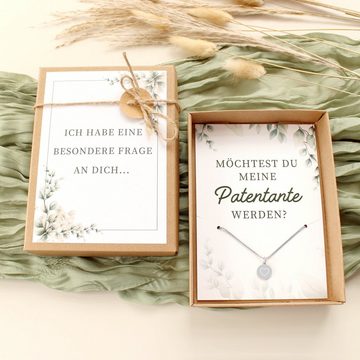 Timando Geschenkbox Patentante fragen: Möchtest du meine Patentante werden? (Geschenk-Box mit Kette & Karte –, Überraschung mit emotionaler Botschaft)