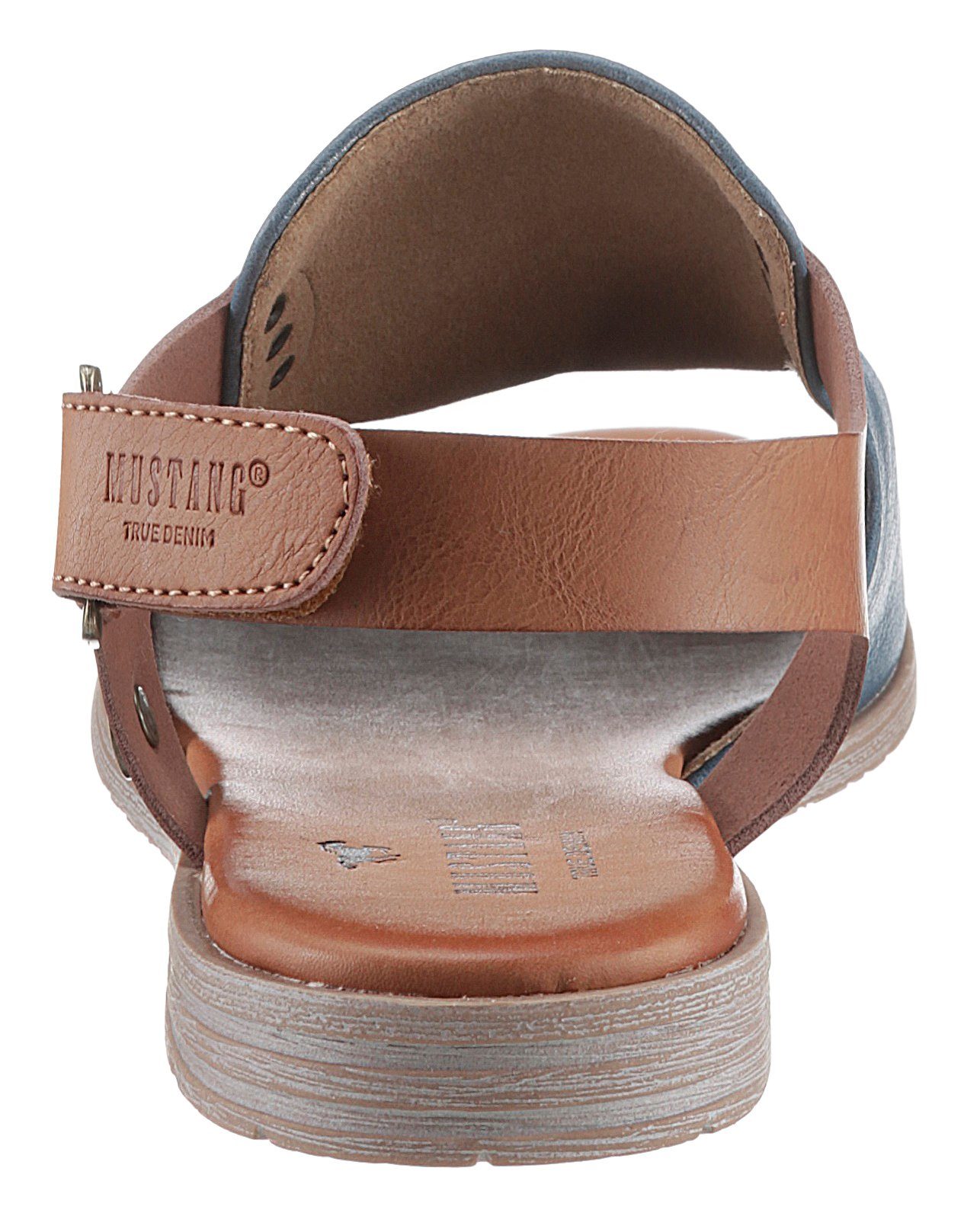 Mustang Shoes Riemchensandale, Sommerschuh, Sandalette, Blockabsatz, günstig online kaufen