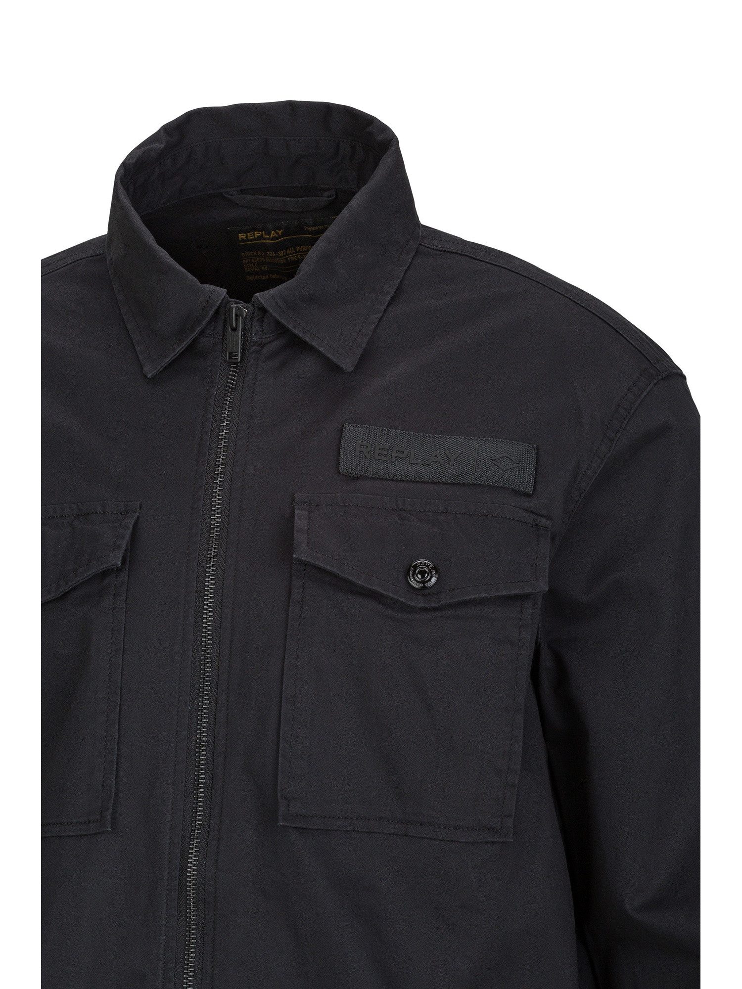 Replay Langarmhemd Comfort Cotton Satin