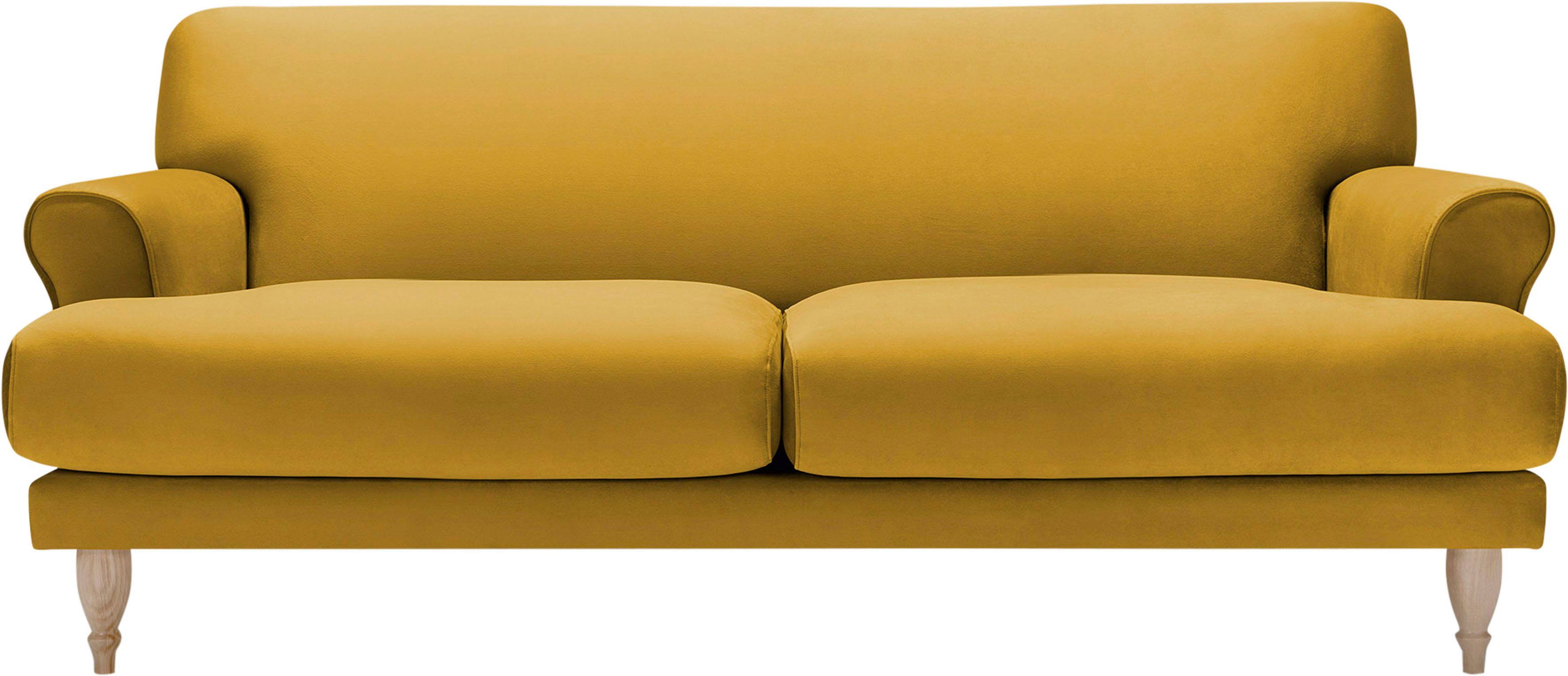 LOVI Sofa Ginger, Sitzunterfederung mit Eiche Polsterunterlage natur, Füße 2-Sitzer, in