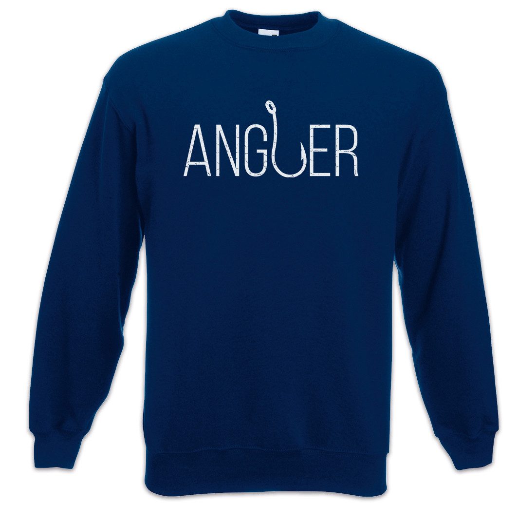 Urban Backwoods Sweatshirt Angler Sweatshirt Angeln Fisch Verein Haken Sport Fischer Angel Meer (1-tlg) Fischen Hobby Fun