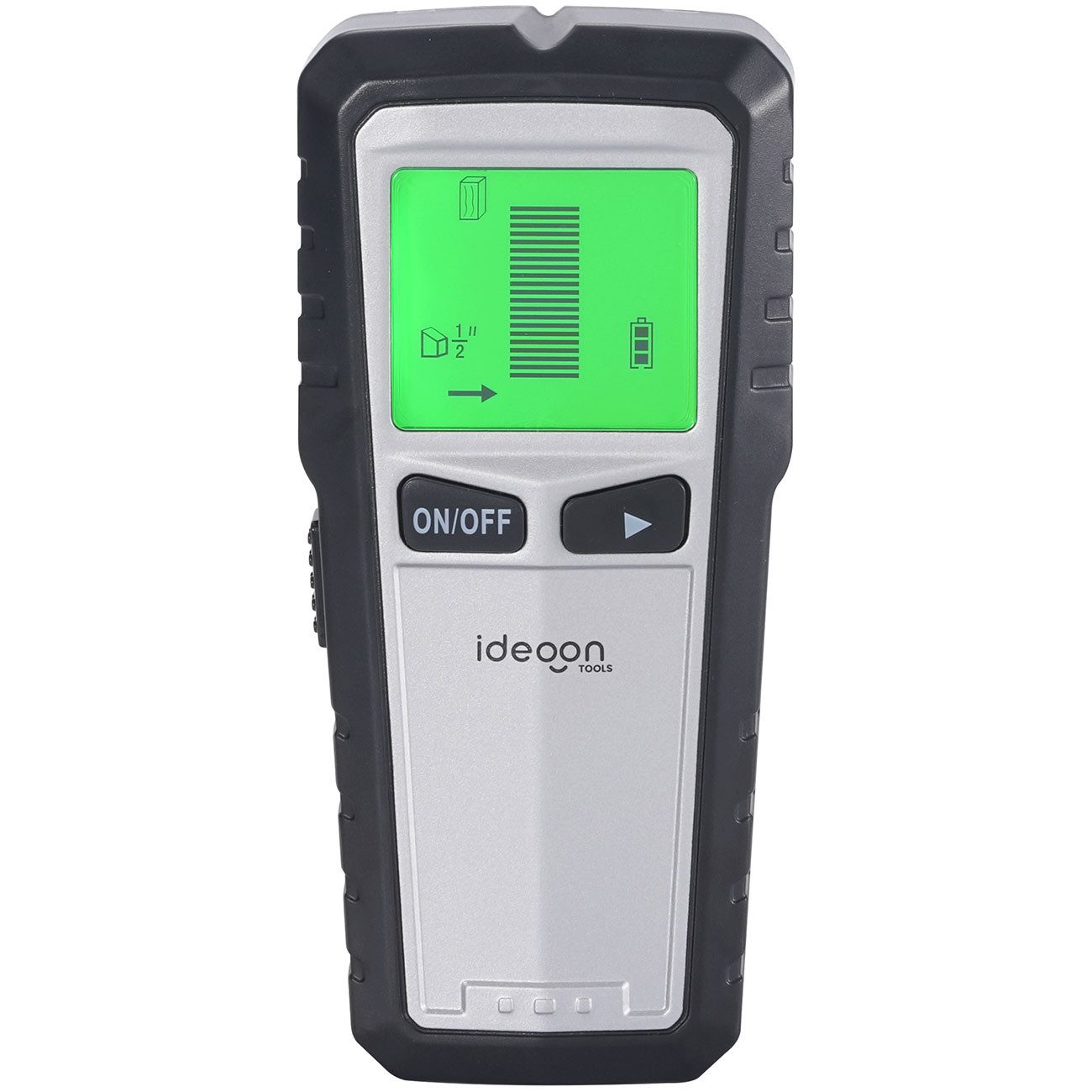 shop'n smile ideoon Leitungsortungsgerät Wandscanner & Ortungsgerät 5-in-1 mit Display & Warnsignal, Ortung von Metall, Strom & Holz, 140 g, 16,4 x 7,5 x 3,4 cm