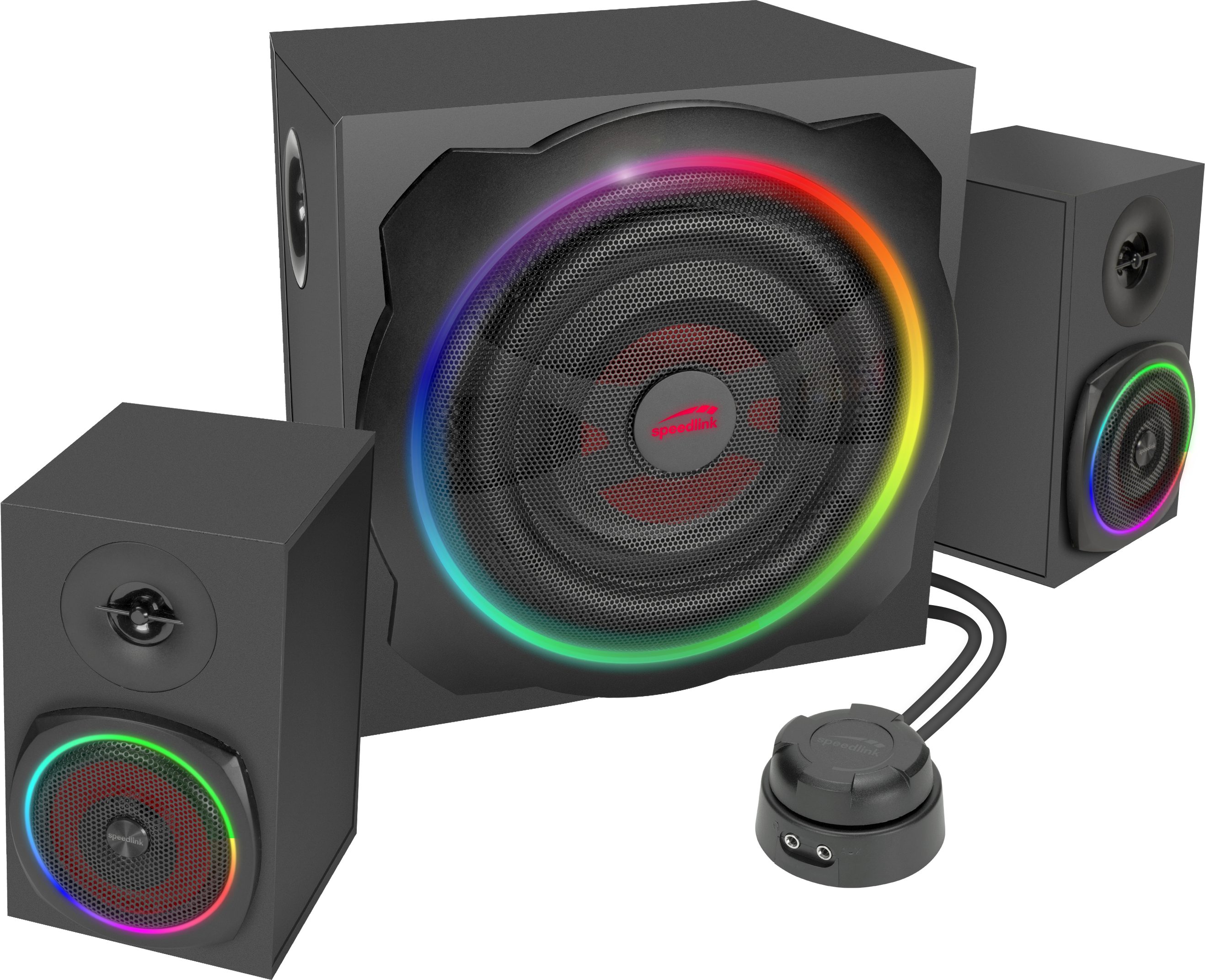 Speedlink GRAVITY RGB 2.1 Subwoofer Lautsprecher 2.1 Soundsystem
