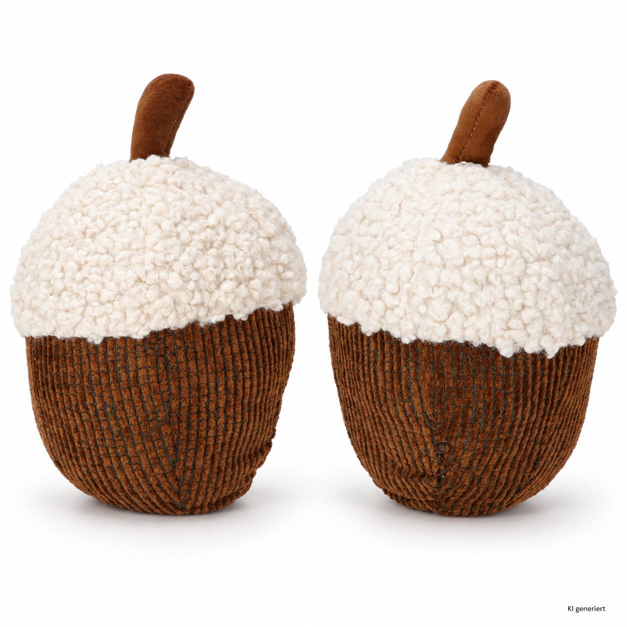 MamboCat Wandtürstopper 2er Set Türstopper Eichel Braun H24cm je 1,5kg Fensterstopper Deko