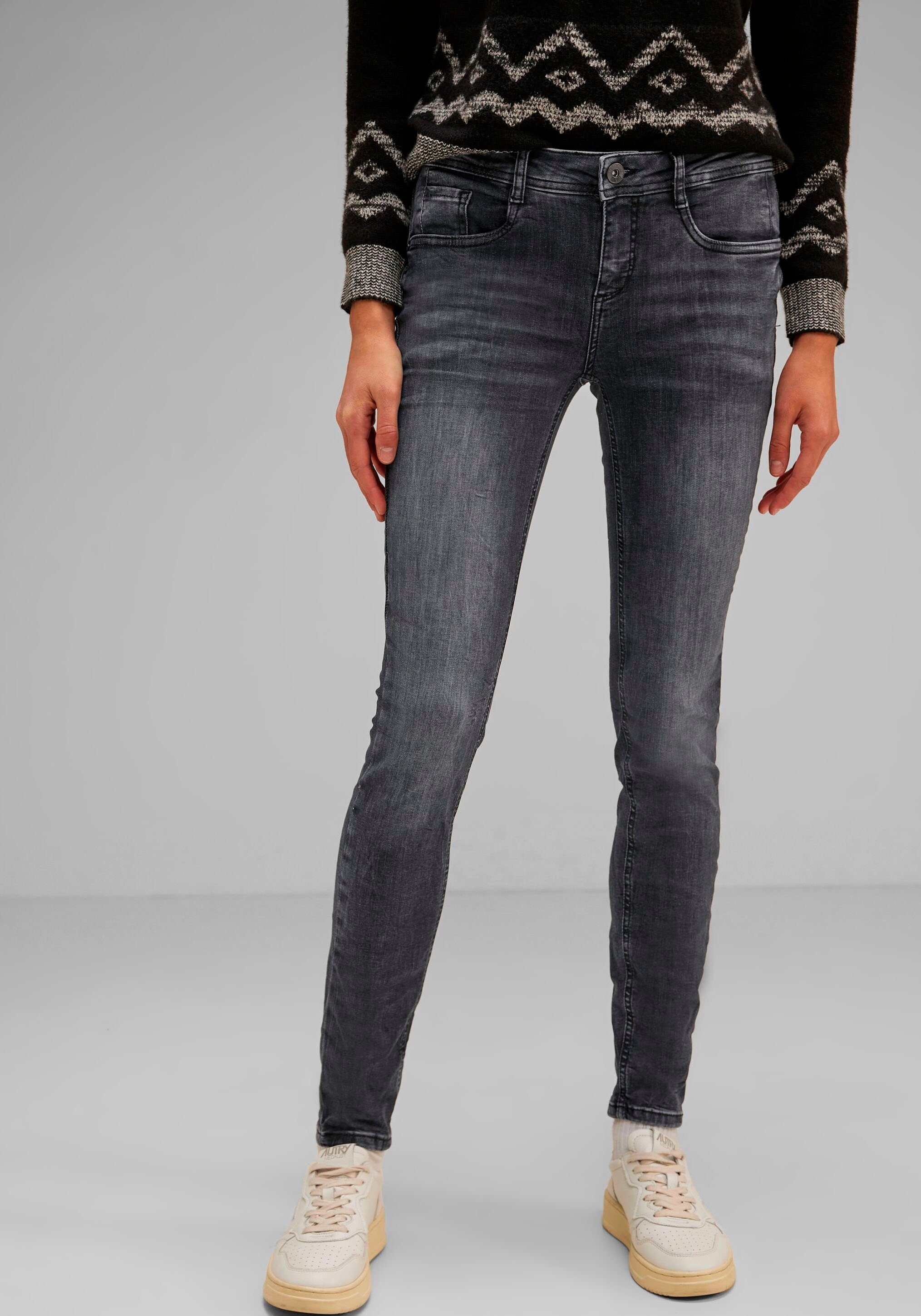 STREET ONE Skinny-fit-Jeans mit schmalem Bein