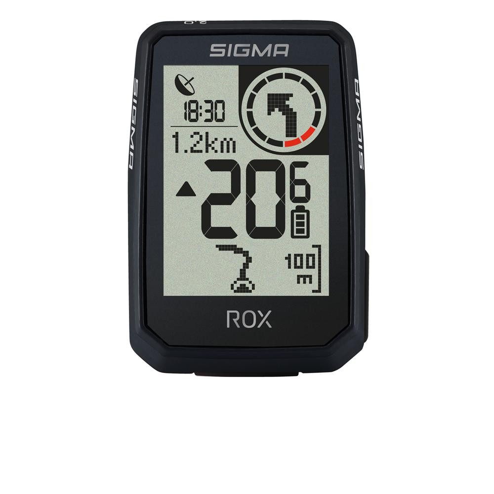 SIGMA Fahrradcomputer Sigma Sport ROX 2.0 Endurance GPS Fahrradcomputer schwarz - 2,0 Zoll D