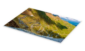 Posterlounge Poster Editors Choice, Stelvio Pass - Italienische Gebirgspass-Straßen-Landschaft, Fotografie