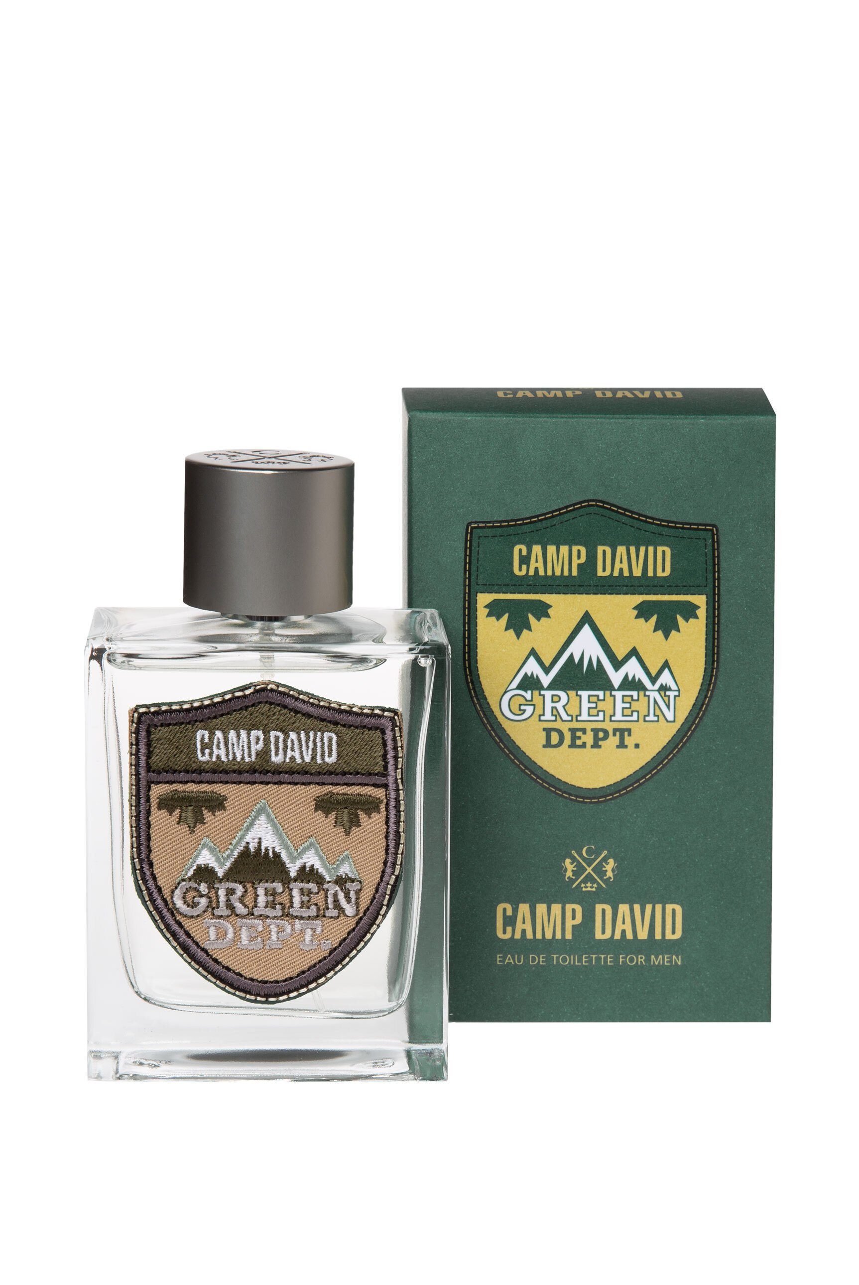 Toilette, Glasflakon CAMP DAVID Eau de