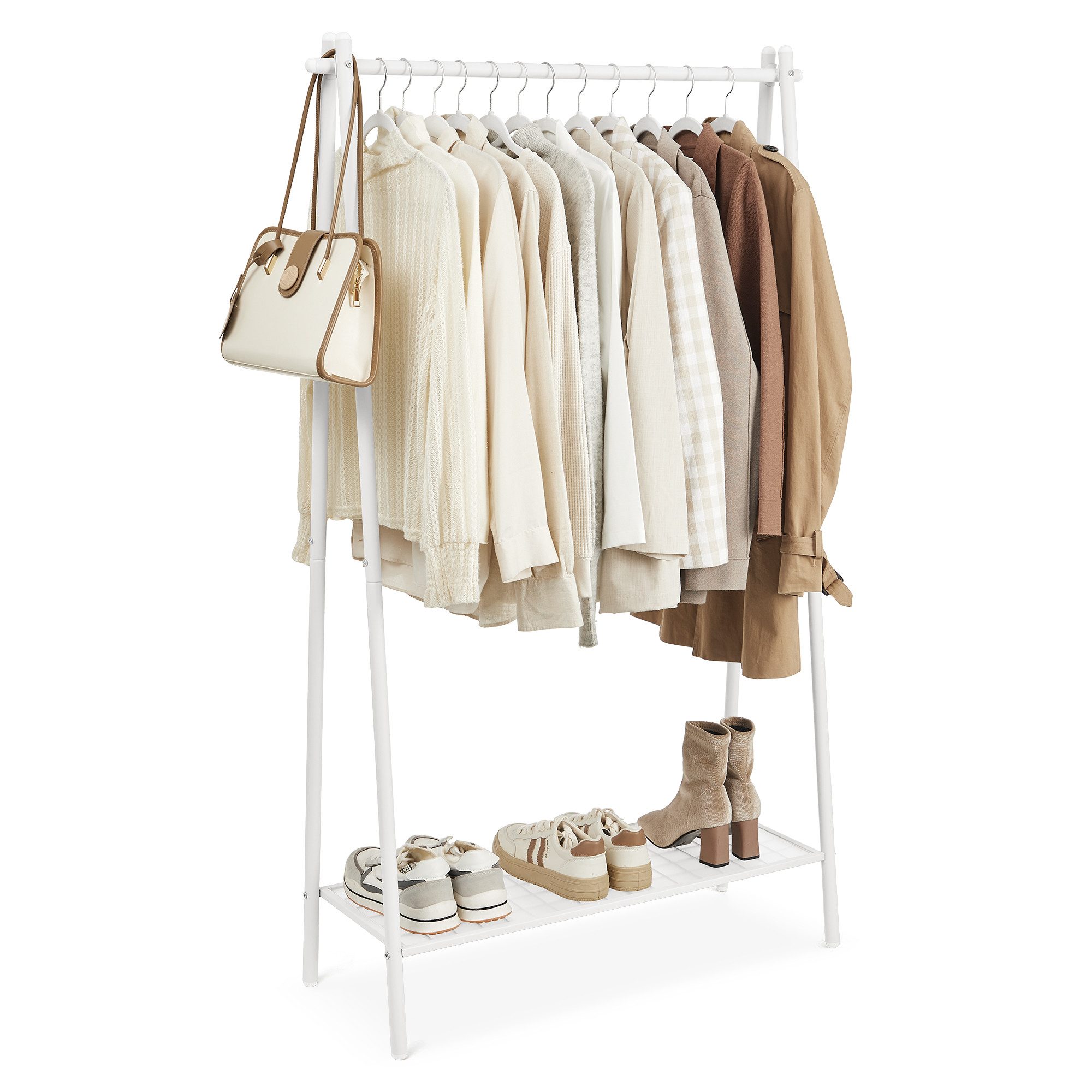 SONGMICS Kleiderständer, Garderobenständer, Kleiderstange, bis 40kg belastbar