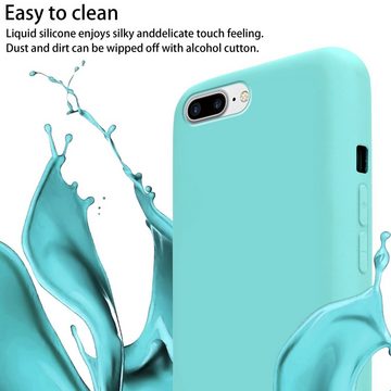 Cadorabo Handyhülle Apple iPhone 7 PLUS / 7S PLUS / 8 PLUS Apple iPhone 7 PLUS / 7S PLUS / 8 PLUS, TPU Silikon Handy Schutzhülle - Hülle - Liquid Style - mit Handykette