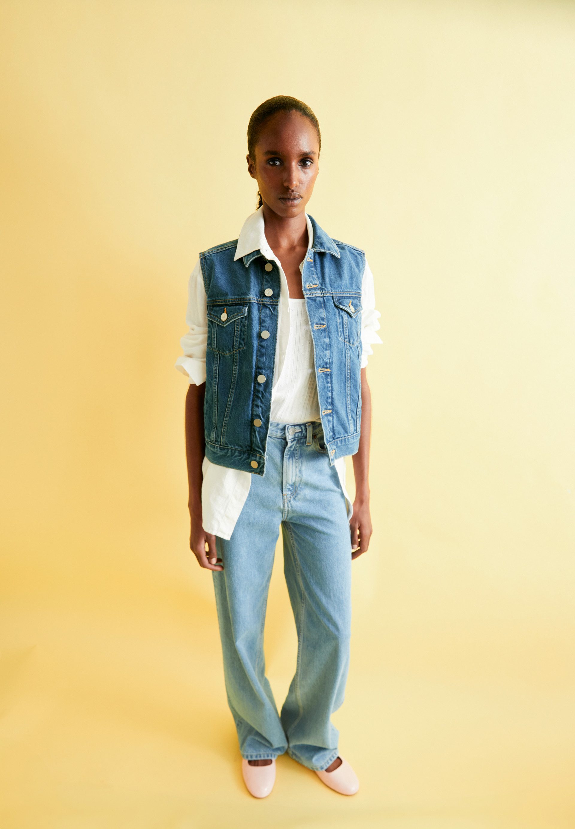 Armedangels Blouson ERSAA Jeansweste aus recycelter Baumwolle Regular Fit