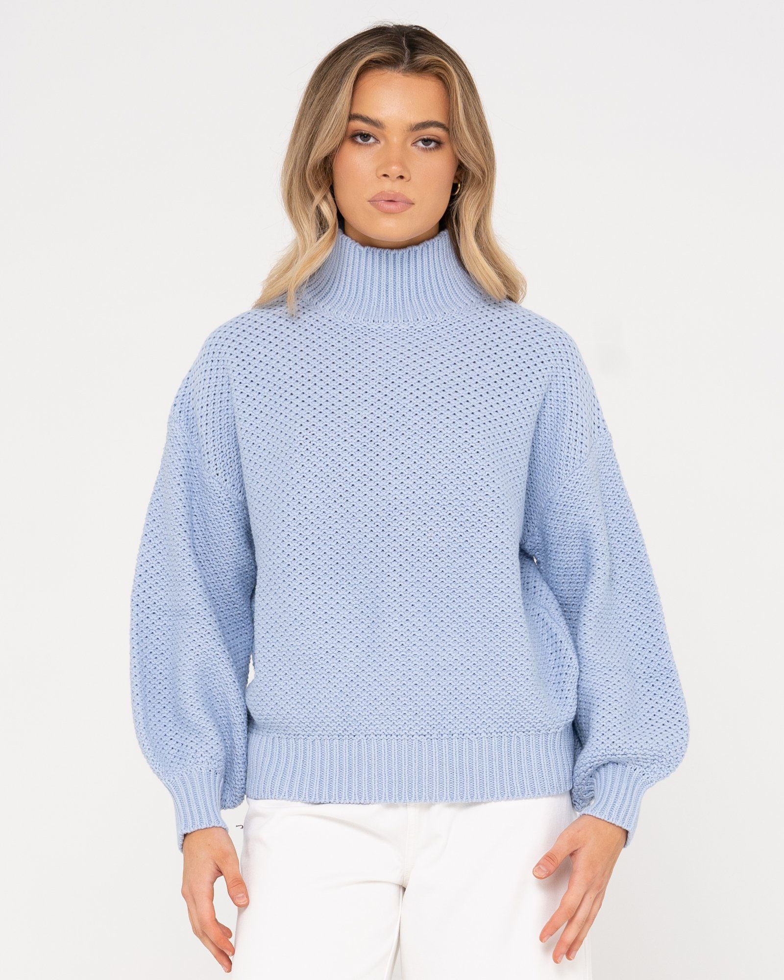 Rusty Strickpullover MARLOW CHUNKY KNIT BELL BLUE