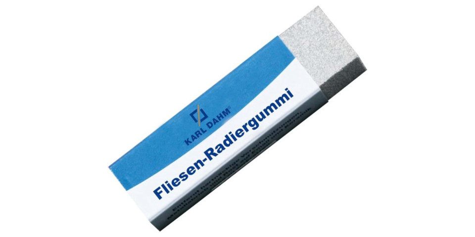 Karl Dahm Fliesenspachtel Karl Dahm Art Fliesenradierer Radiergummi, Entfernt Schmutz (1-St)