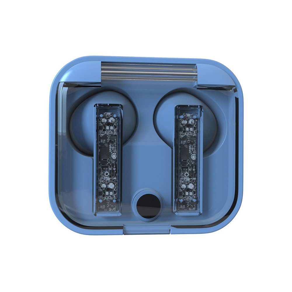 ZanMax Mini-Bluetooth-Ohrhörer, kabellose Bluetooth-Kopfhörer Bluetooth-Kopfhörer Blau