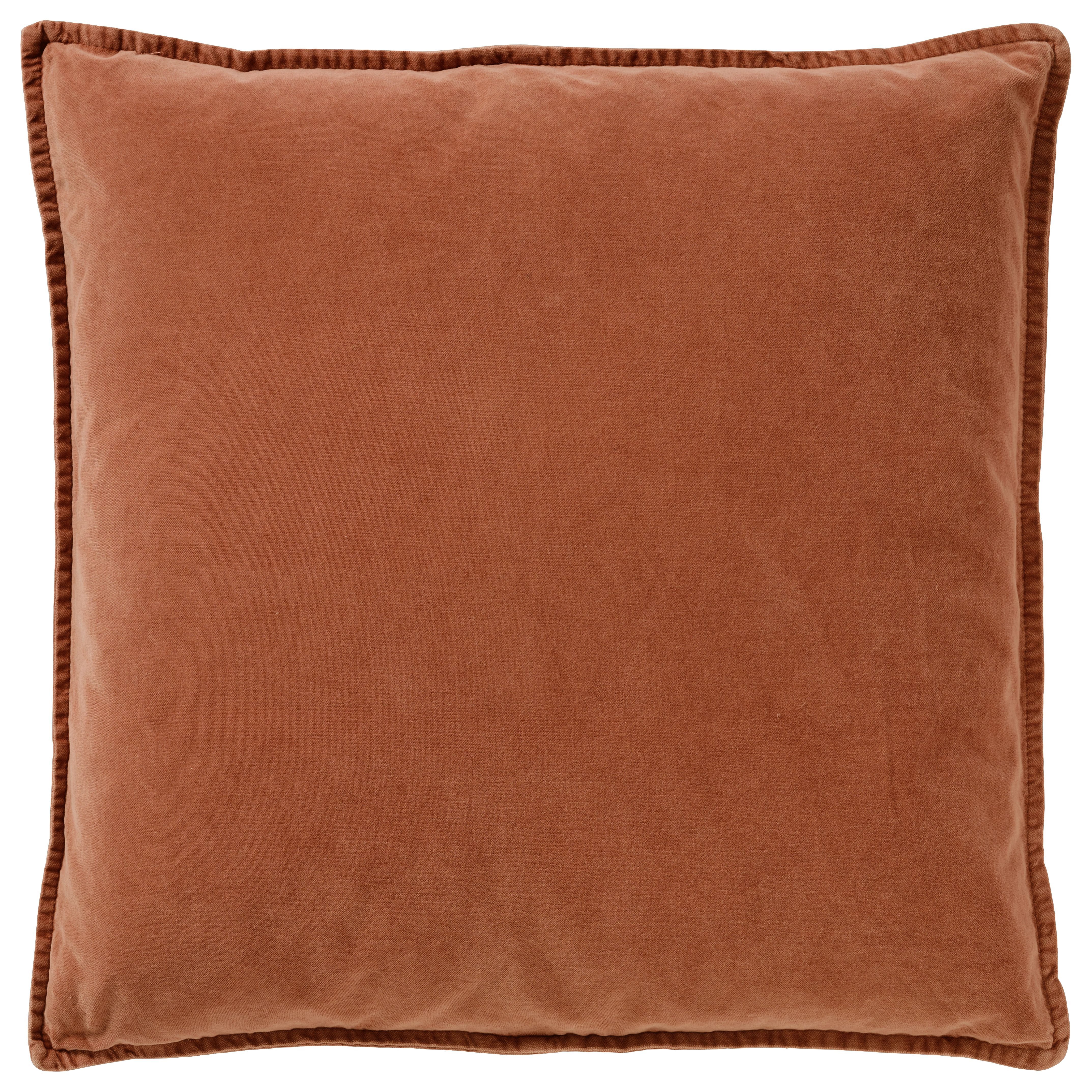 Ib Laursen Kissenbezug Ib Laursen - Kissenbezug Siena Rot-Braun 52x52cm Samt Velour 6230-71