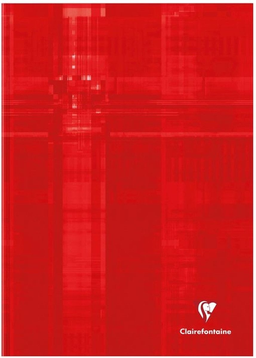 CLAIREFONTAINE Notizbuch Kladde A4 Hardcover 90g/qm 96 Blatt kariert sortiert