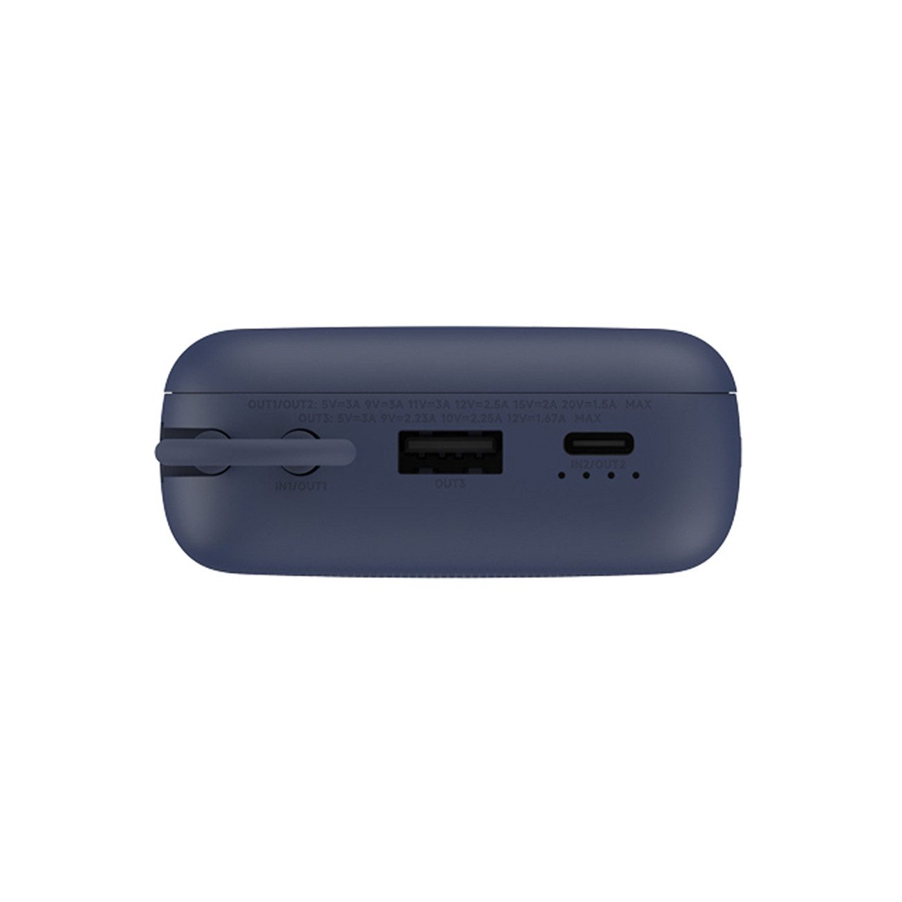 Xiaomi 33W Power Bank 20000mAh (Integrated Cable) Powerbank (11, 5 V), Niedrigstrom-Modus (Low-Current); Flugzeugtauglich