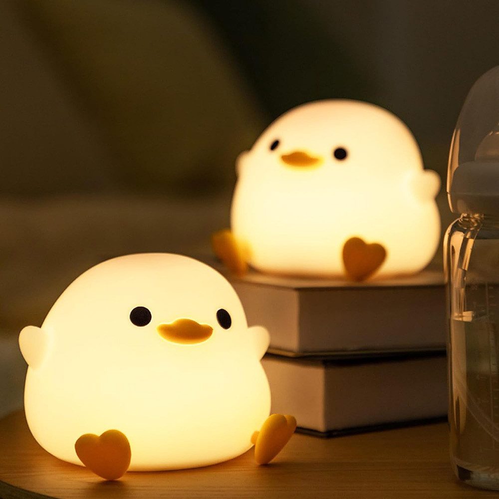 LED Nachtlicht DoDo Ente Nacht Licht, Touch LED-Lampe mit Timer, Dimmbar