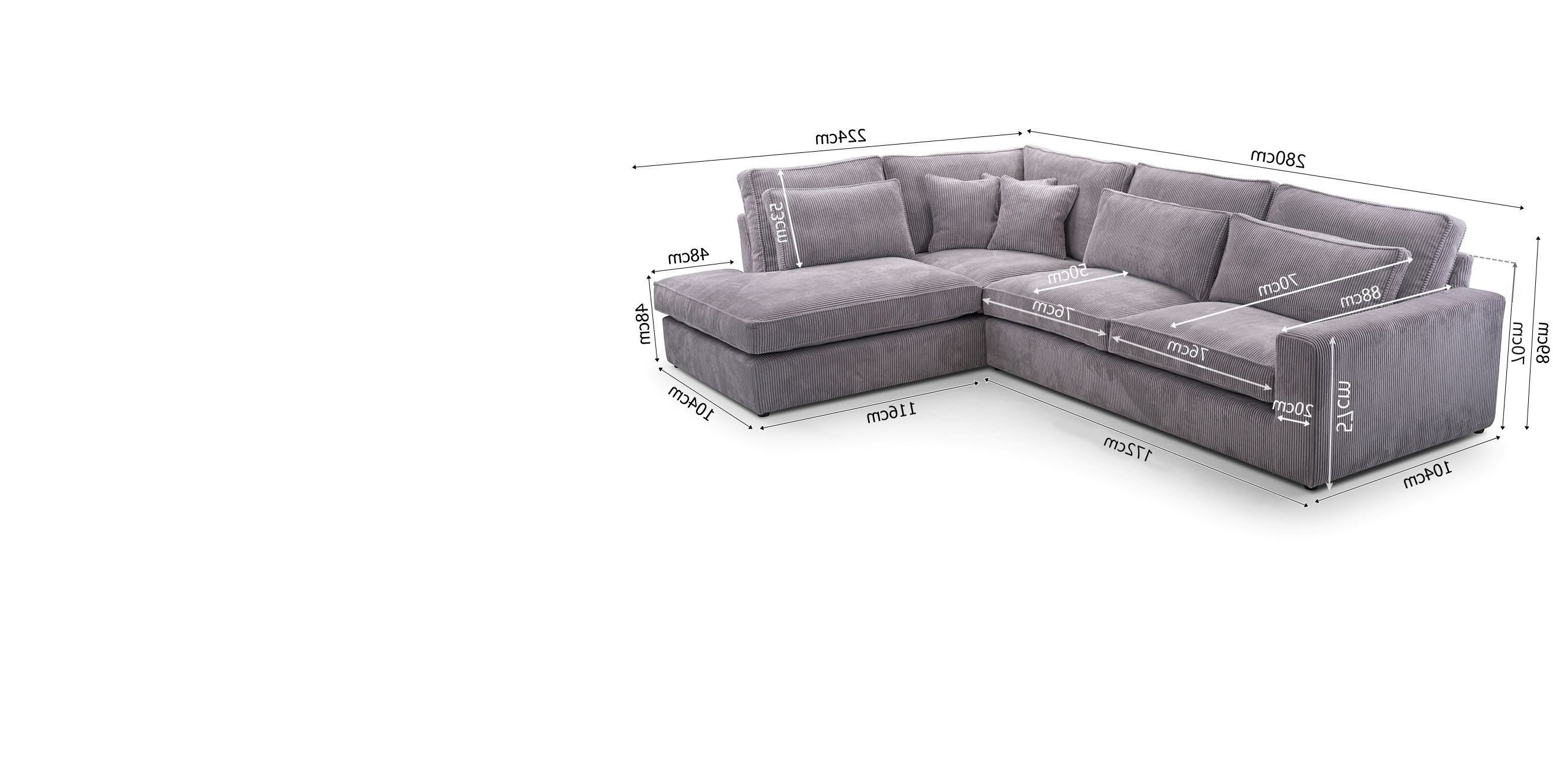 AN-MOEBEL4U Ecksofa COMFORTO MINI CORD 280 günstig online kaufen