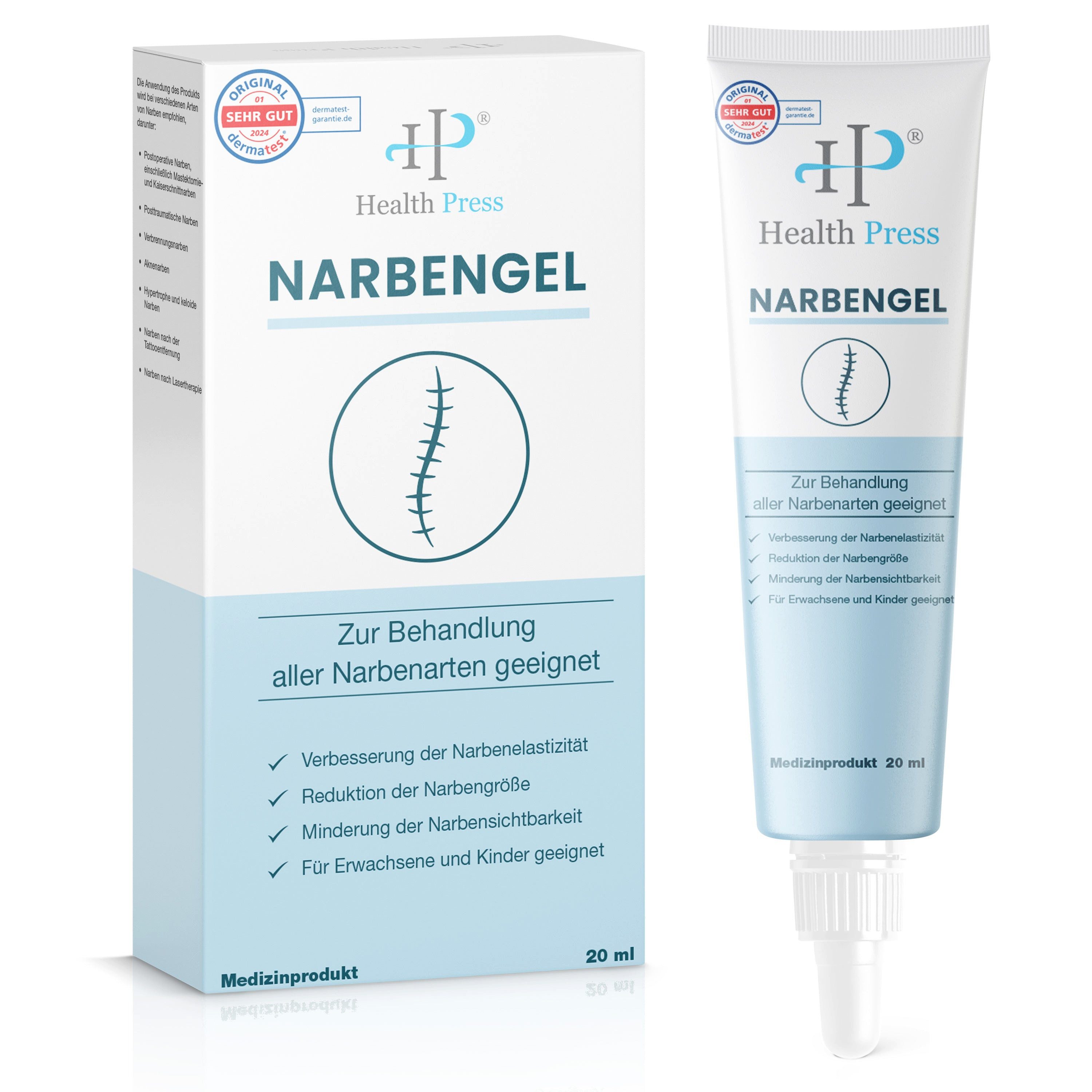 Körpergel Narben Gel reduziert Sichtbarkeit von Narben für Erwachsene & Kinder