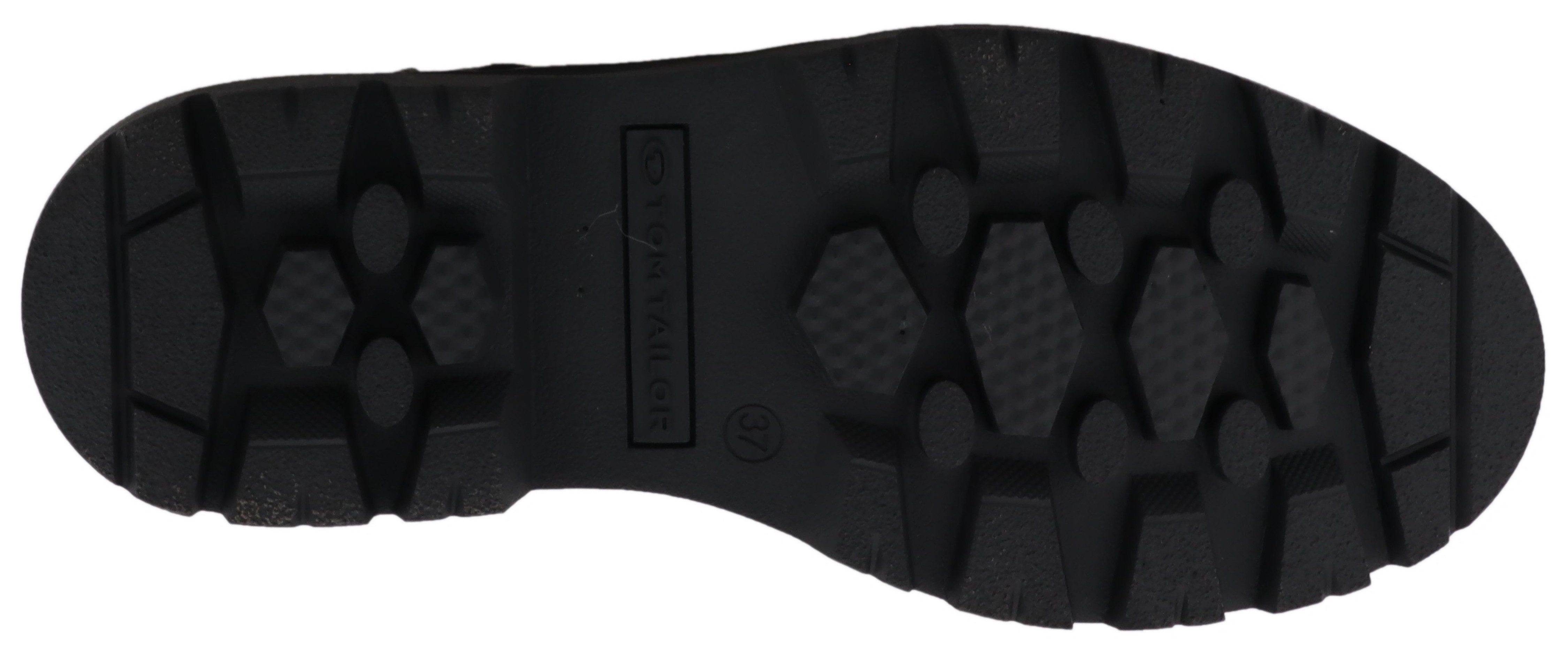 TOM TAILOR Winterstiefelette Winterboots, Schnürboots mit Blockabsatz