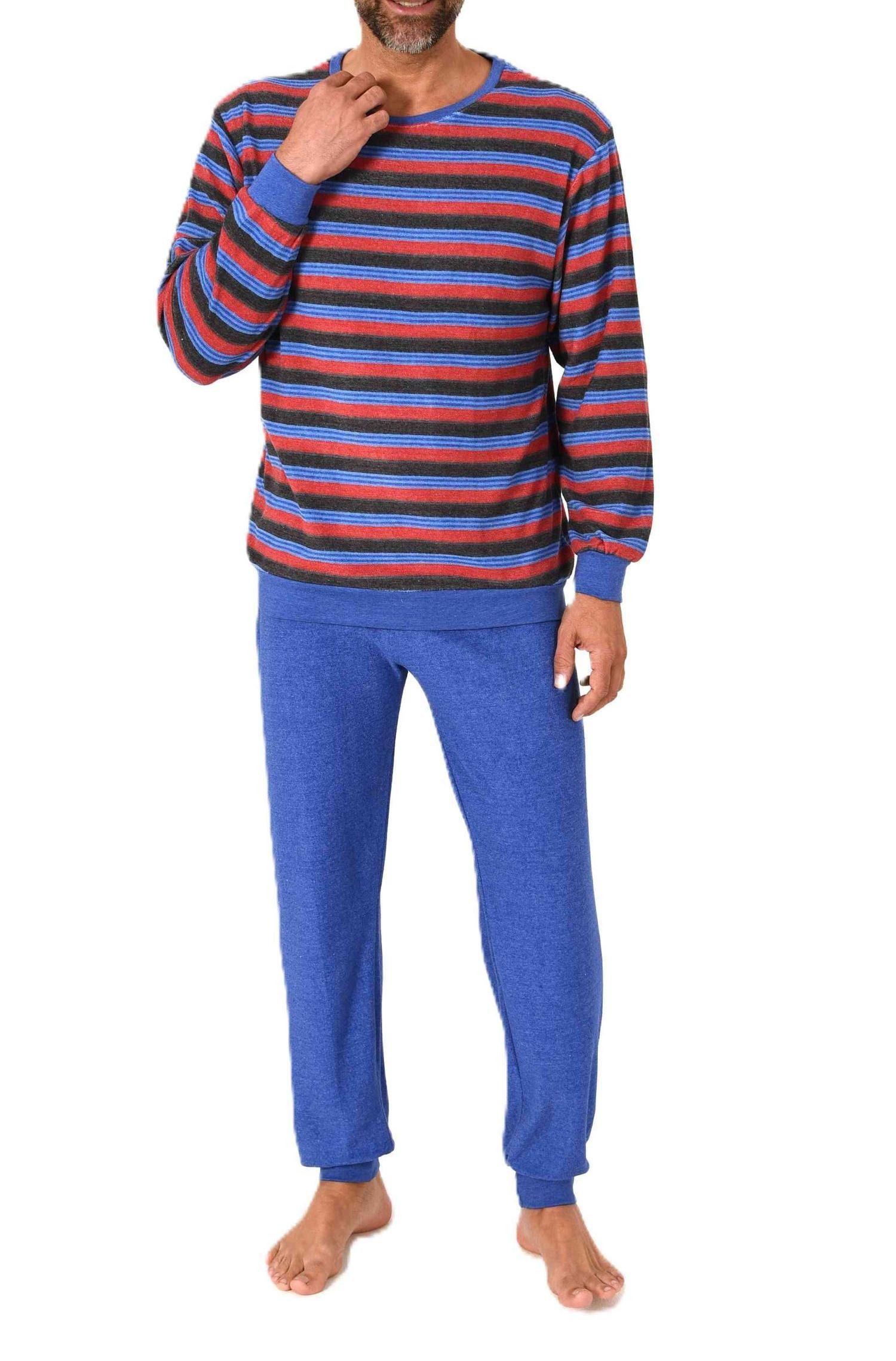 Normann Pyjama Normann Herren Frottee Schlafanzug mit Bündchen - auch in Üb günstig online kaufen