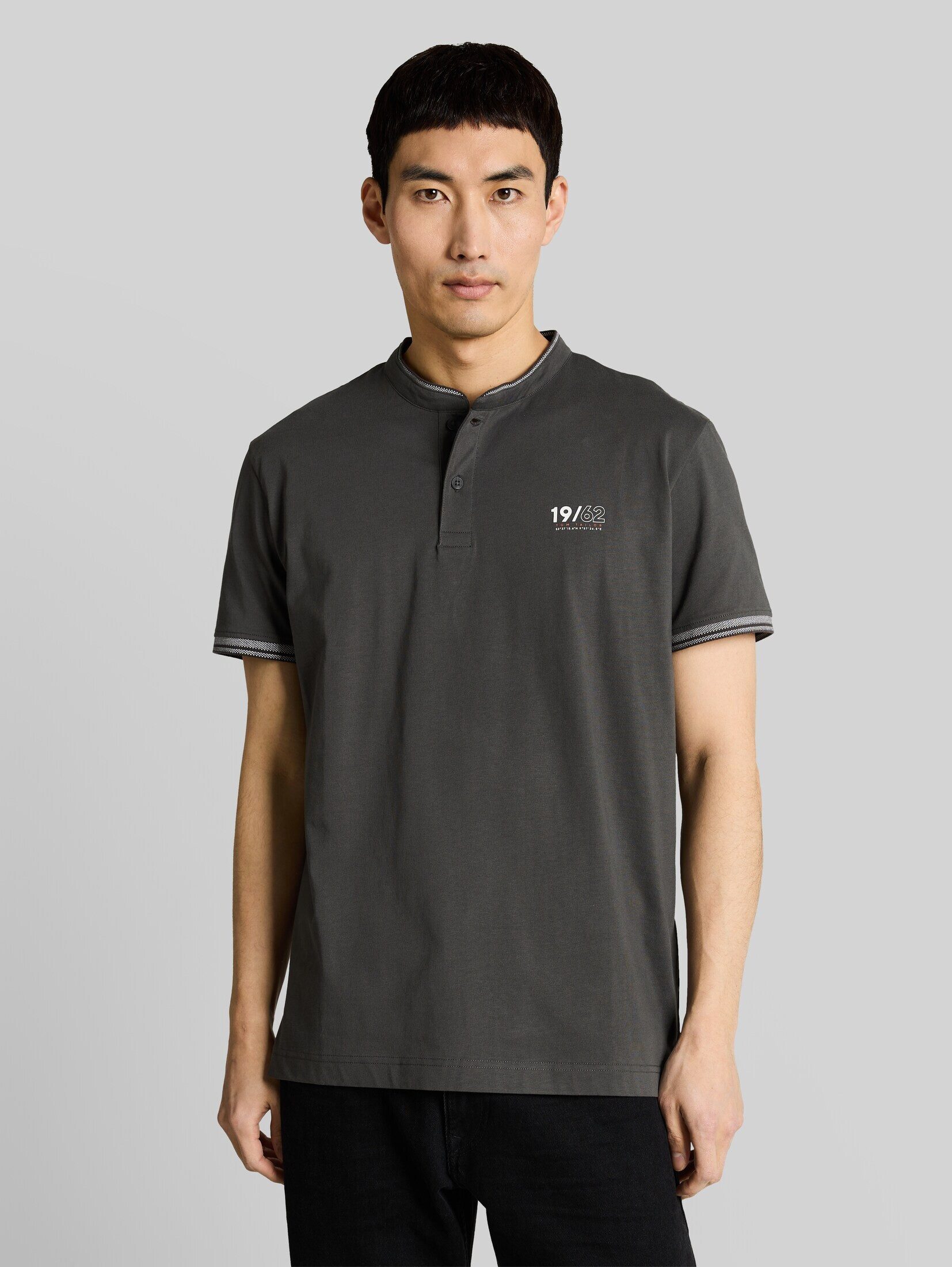 TOM TAILOR Poloshirt Poloshirts Poloshirt mit Stehkragen