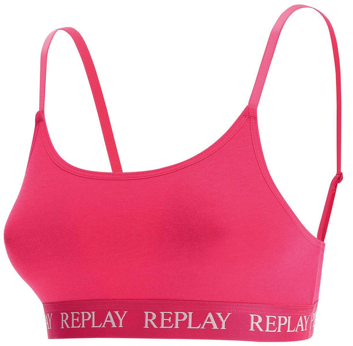 Replay Bralette LADY CASUAL BRALETTE mit verstellbaren Spagettiträger fuchsia